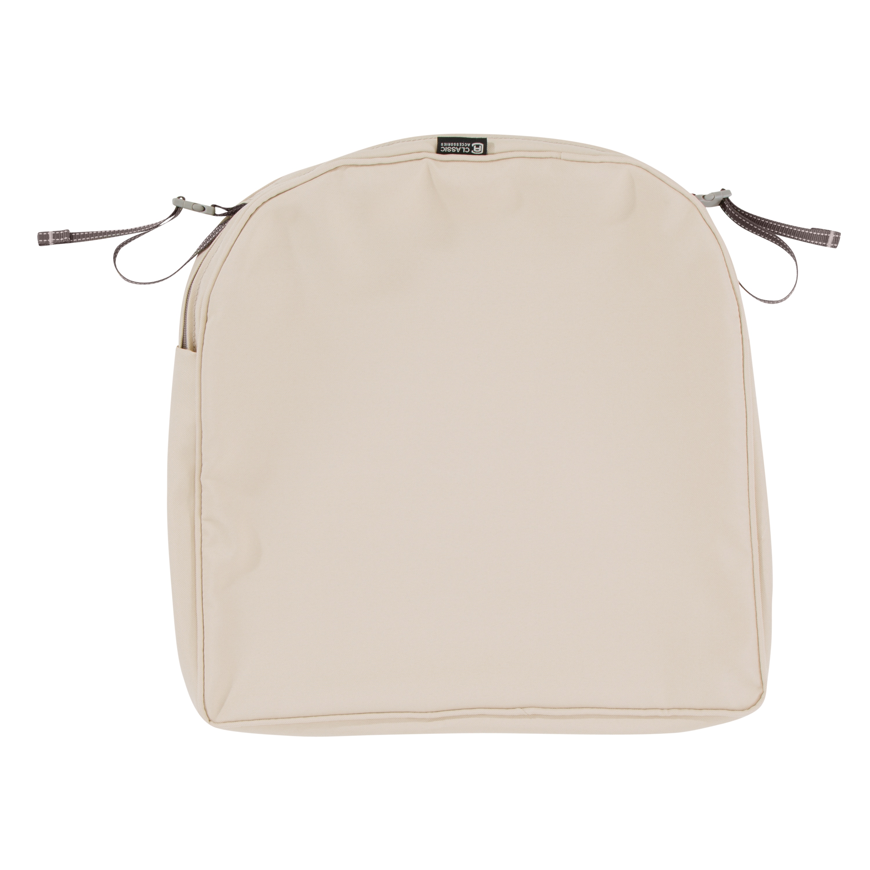 Classic Accessories 60-024-010301-RT Montlake 20-in x 20-in Antique beige Patio chair cushion