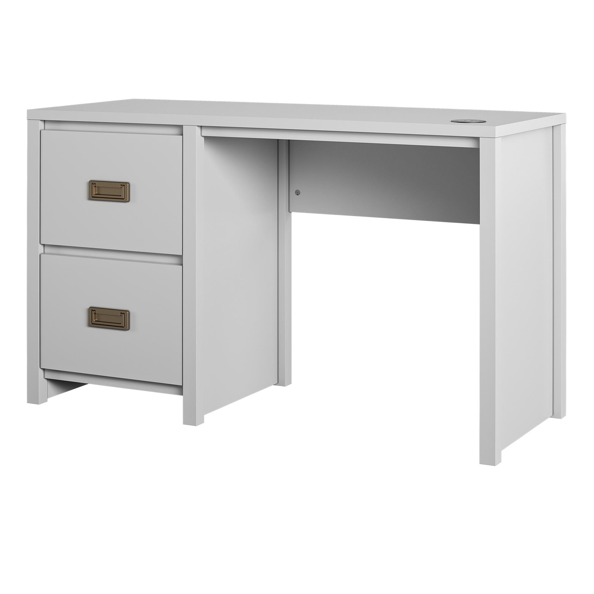 Ameriwood Dove Gray Student Desk with Hutch