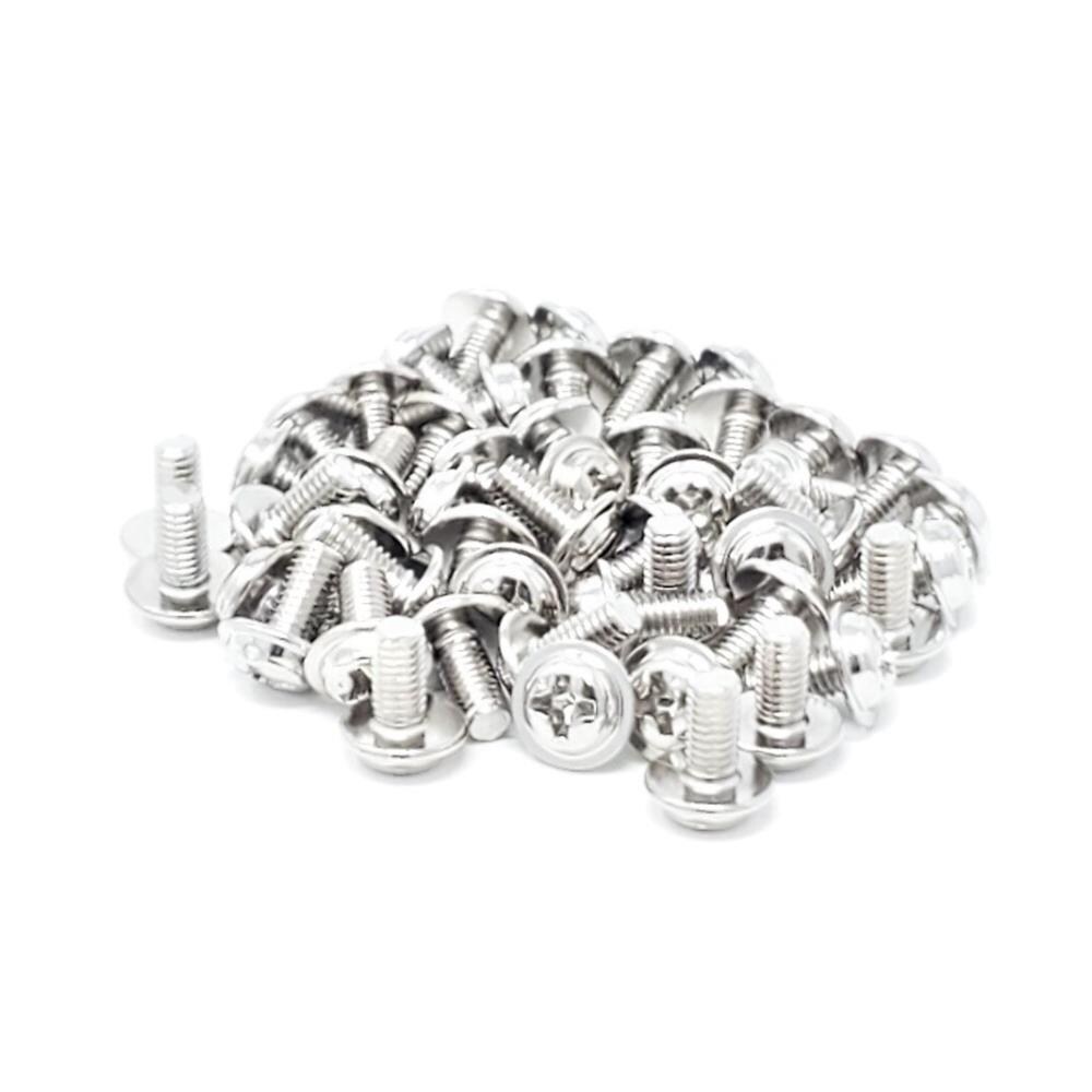 Micro Connectors MCRC143  SCW-50M3 0.25 in. PC Mounting Computer Case Screws M3- Pack of 50