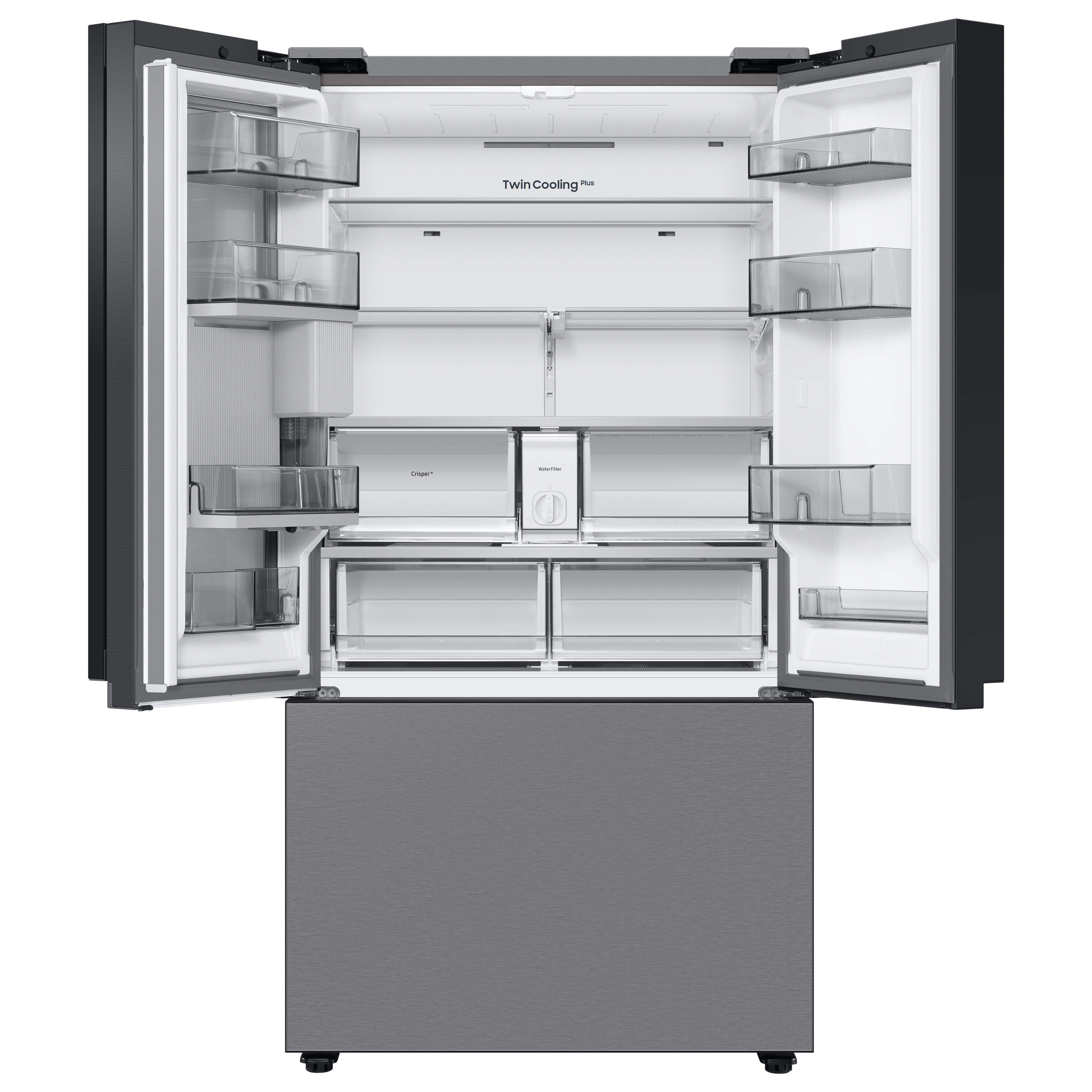 Samsung 24-cu ft Counter-depth Smart French Door Refrigerator with Dual ...