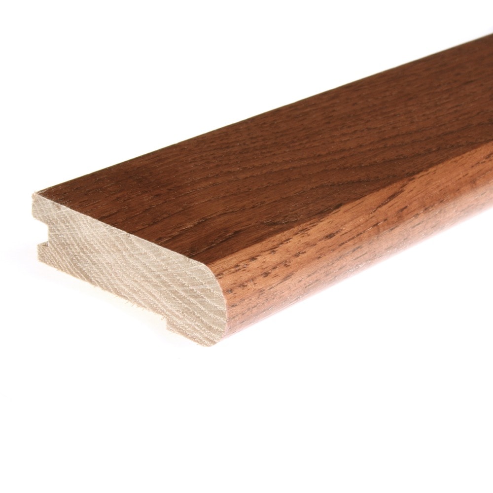 Flexco 778704 Solid Wood Stair Nose 2.75-in x 78-in x 0.75-in Amber Earth Prefinished Wood Hickory Flush Stair Nosing