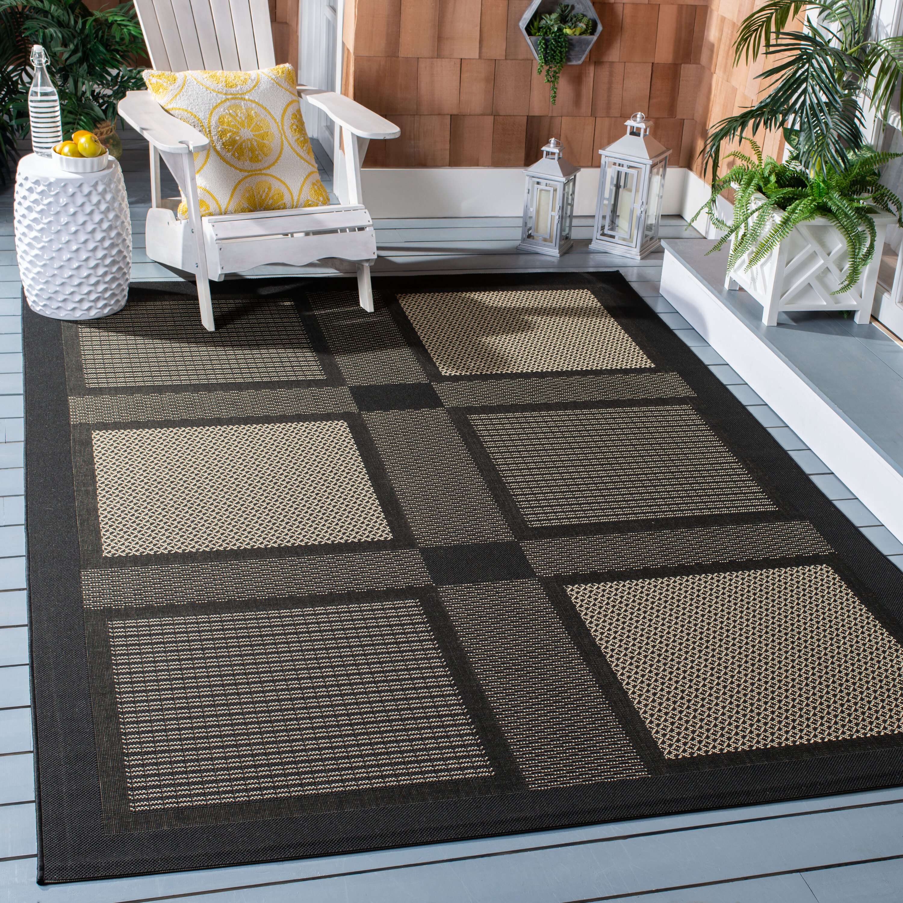 Checkmate Vinyl Rug