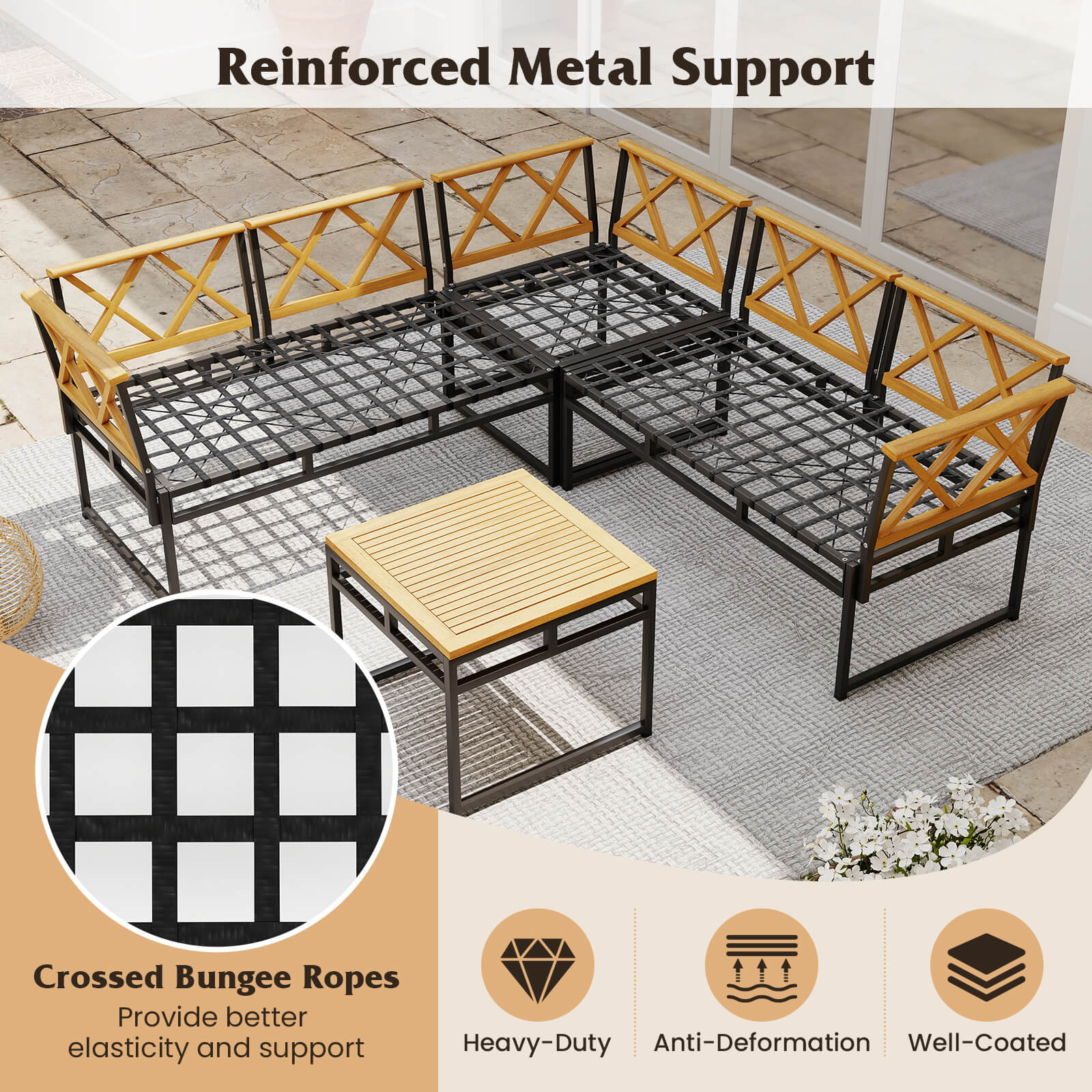 Costway HCST08208 Patio-Conversation-Sets - View #5