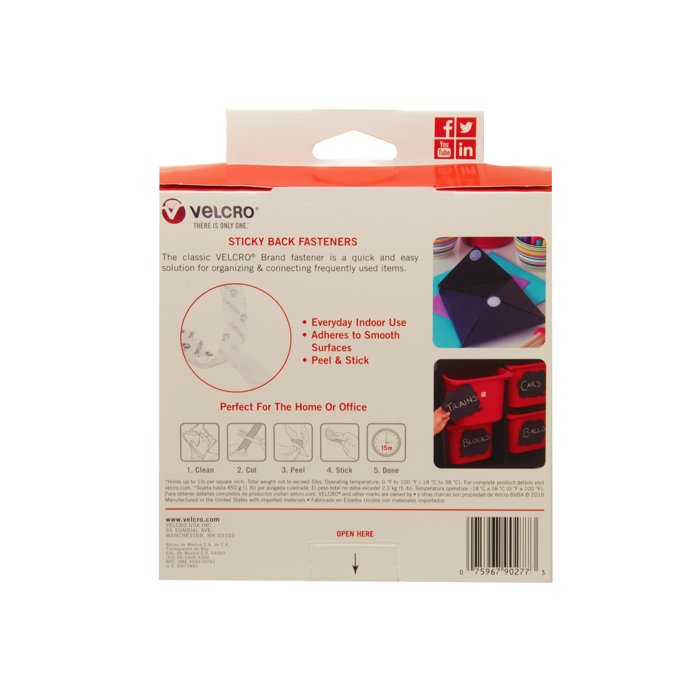 VELCRO Brand 48-in Industrial Strength Heavy Duty Roll Black Hook and Loop  Fastener in the Specialty Fasteners & Fastener Kits department at