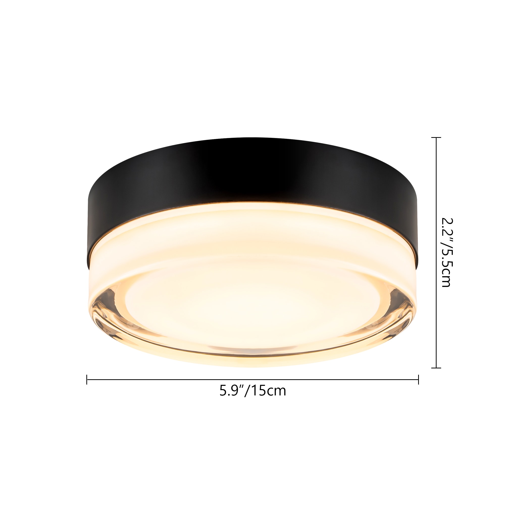 Gold 6-Light Sputnik Semi-Flush Mount Ceiling Fixture