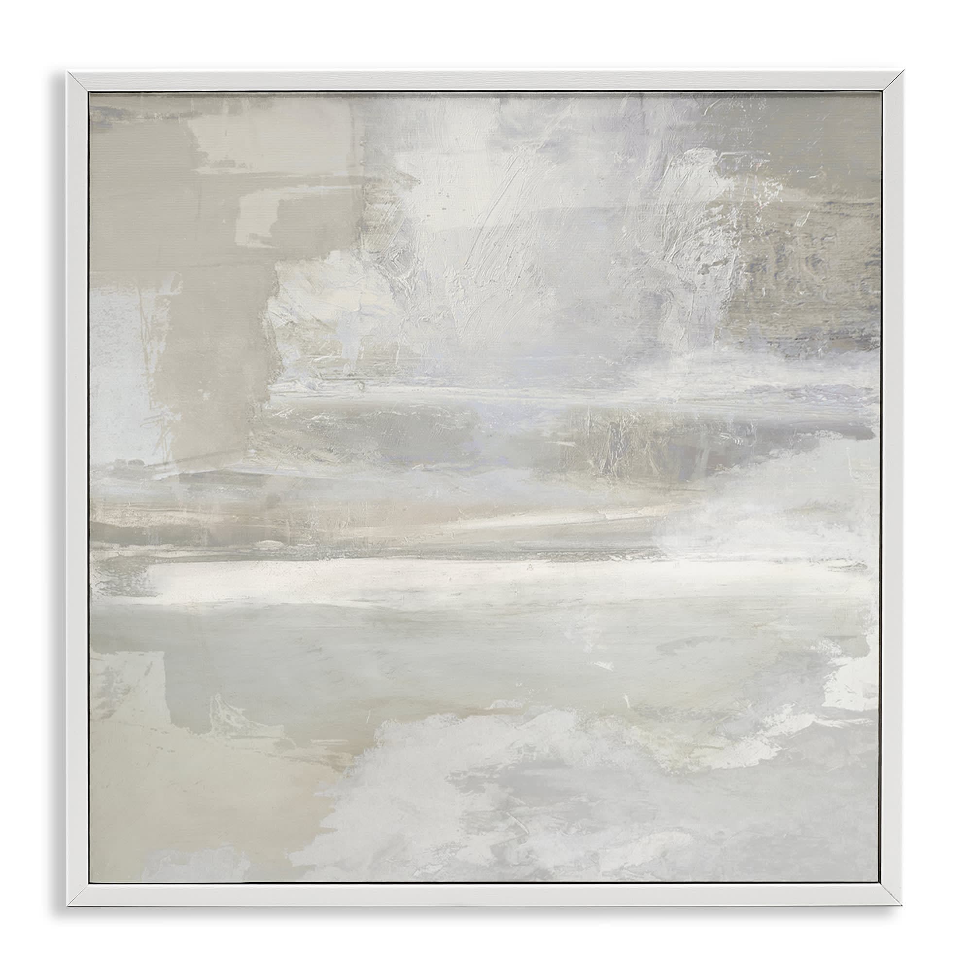 Stupell Industries BS-540-WFR-12X12 Contemporary Neutrals Abstract White Framed Giclee Art By Rachel Springer 12 x 12