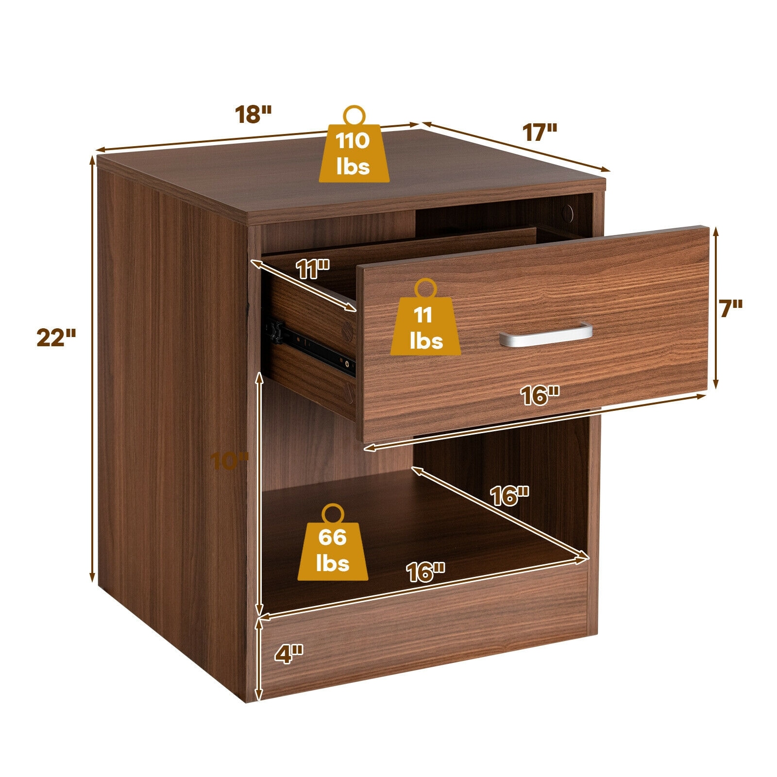 WELLFOR HW-HLY-62966BN nightstands - View #6