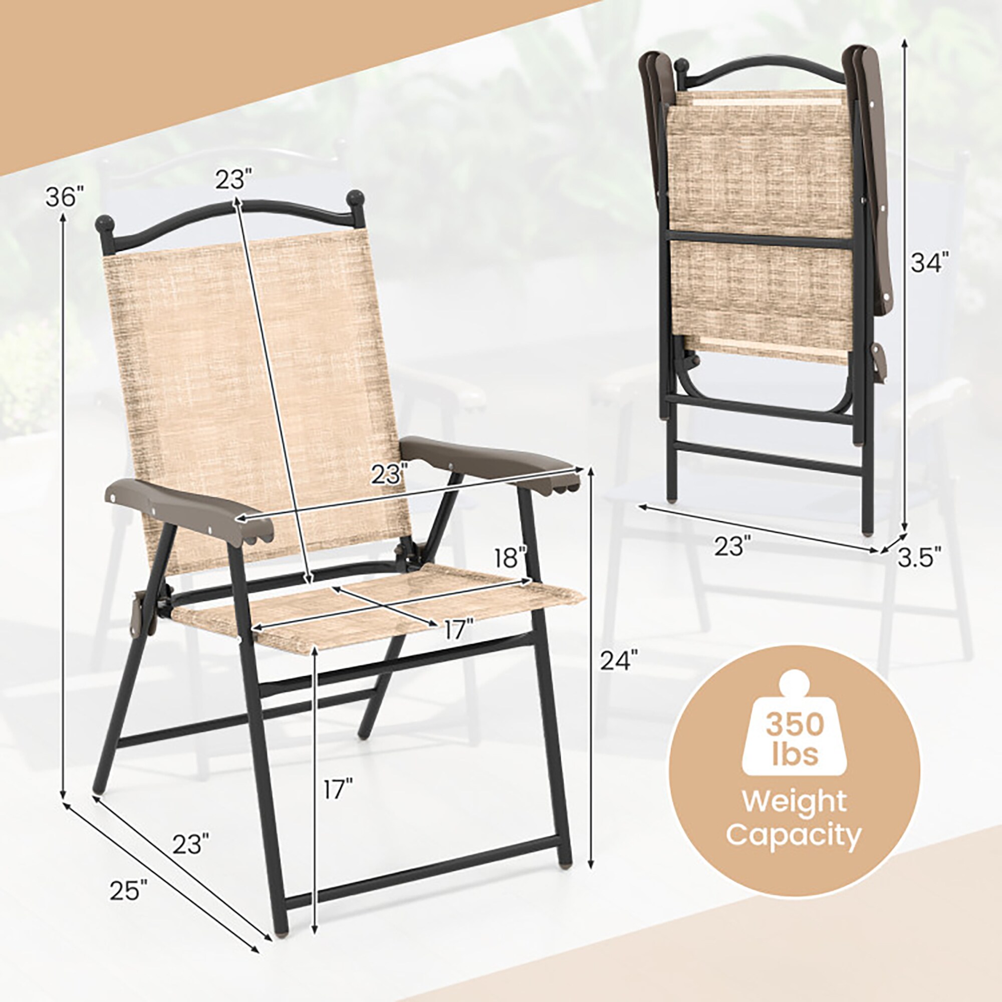 CASAINC WF-SM-37-LB Patio-Chairs - View #4