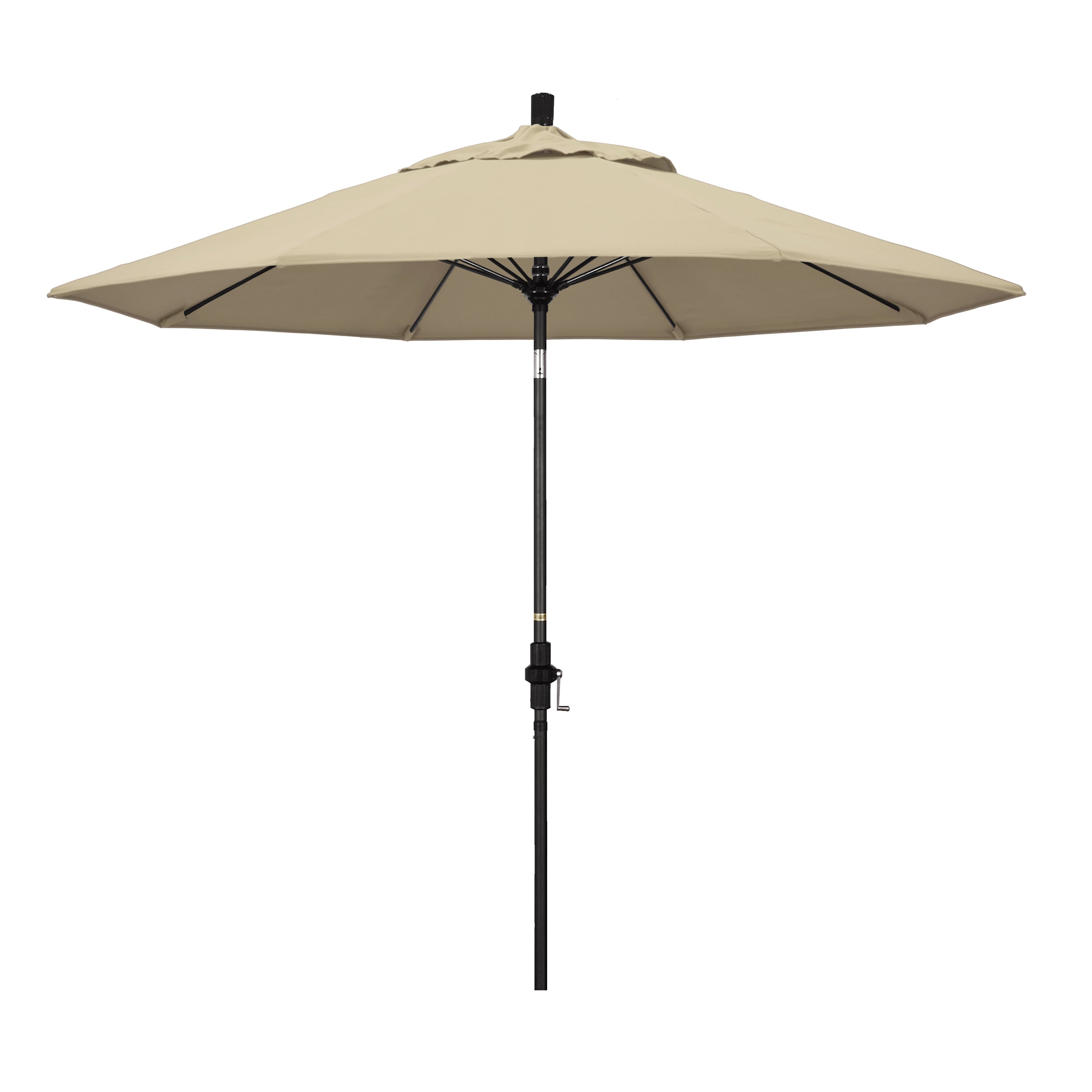 California Umbrella GSCUF908705-5422 9-ft Aluminum Beige Auto-tilt Market Patio Umbrella