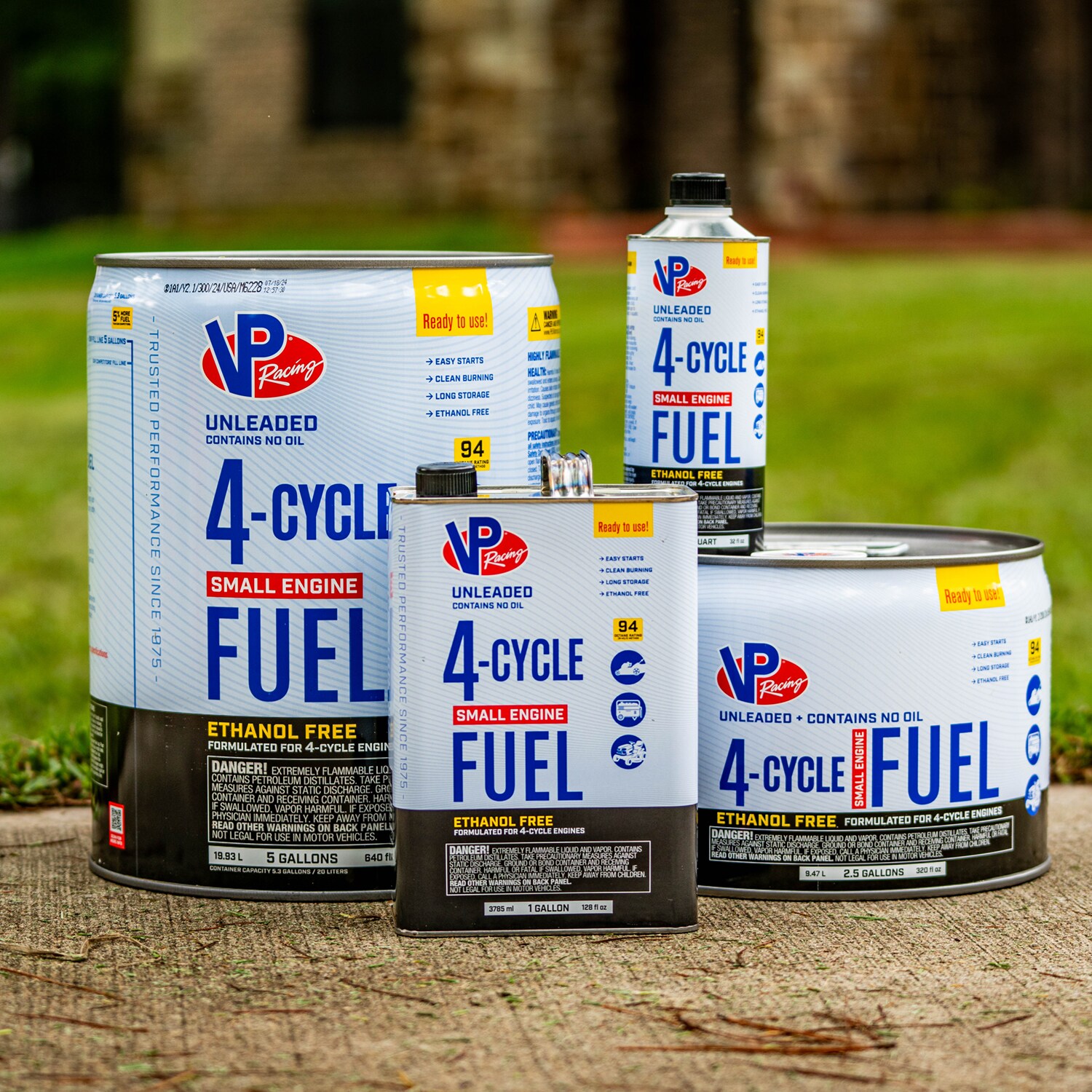 VP Racing 4-Cycle Fuel: Ethanol-Free Small Engine Fuel