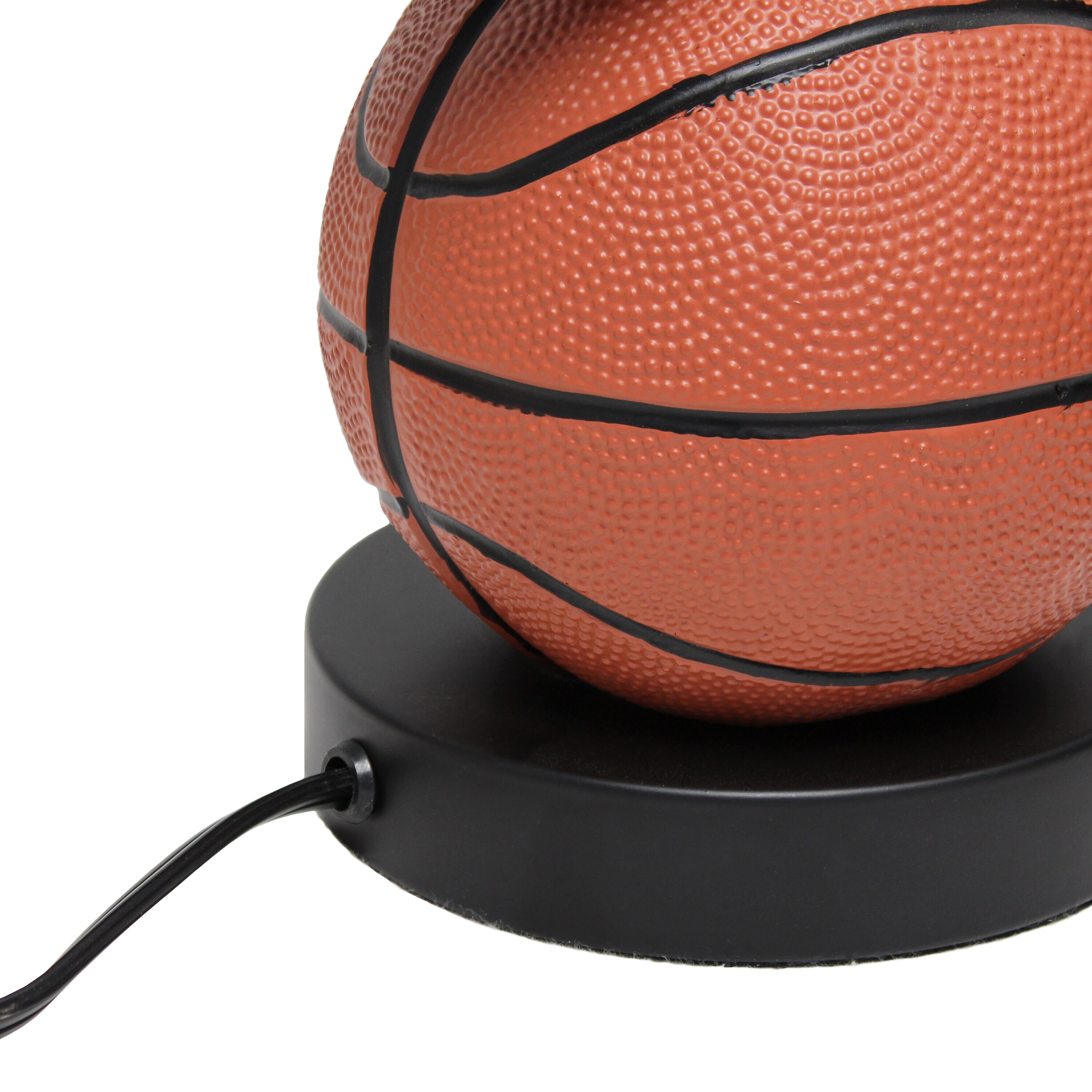 22" White Polyresin Sports Combo Table Lamp for Kids