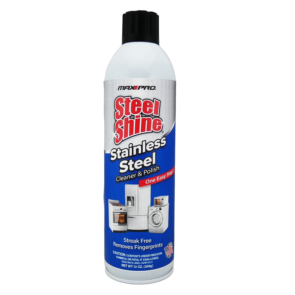 Max Pro Steel Shine 13-oz Stainless Steel Cleaner - Streak-Free - For  Kitchens - Aerosol Can - Spray Application - Stainless Steel Cleaner and  Polish
