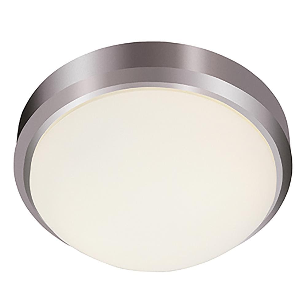 Lucid Lighting LED-13881 BN 1 -Light 13-in Brushed Nickel Flush Mount Light