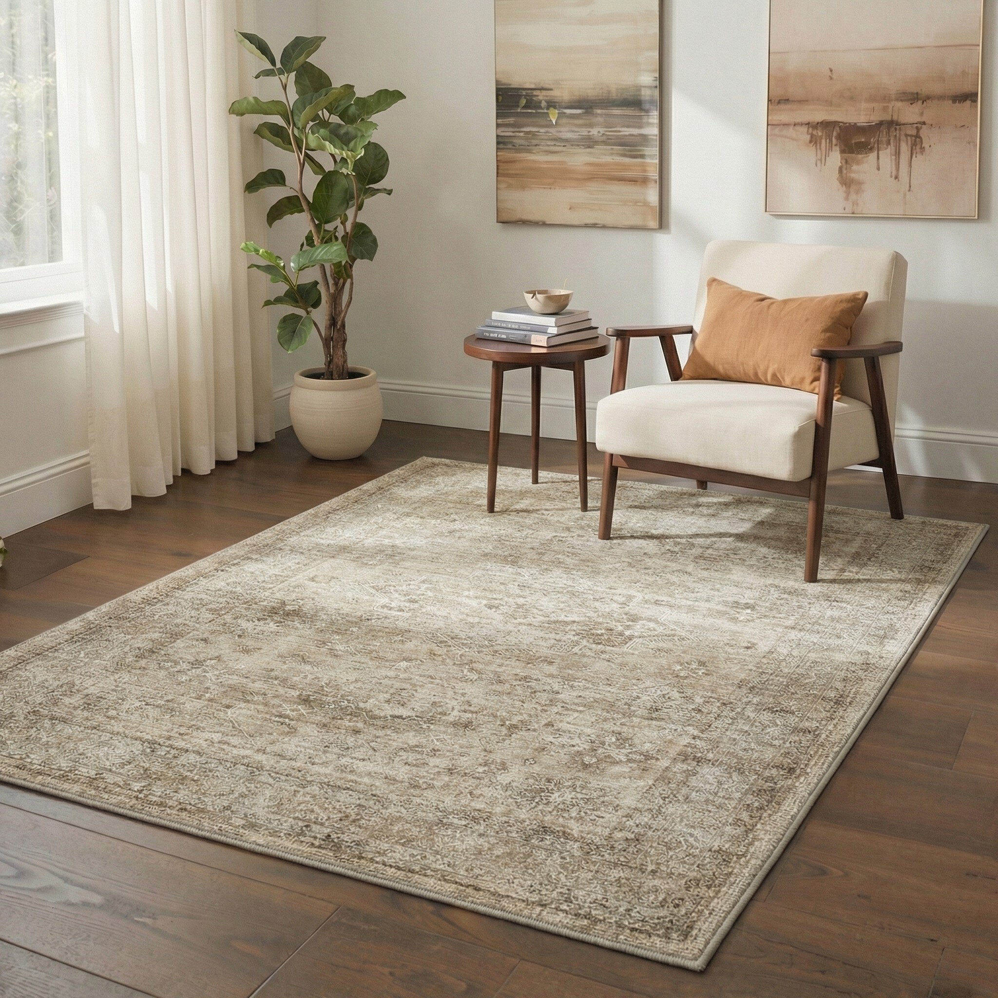 BAVNI ARP1546-BROWN-5X7 rugs - View #4