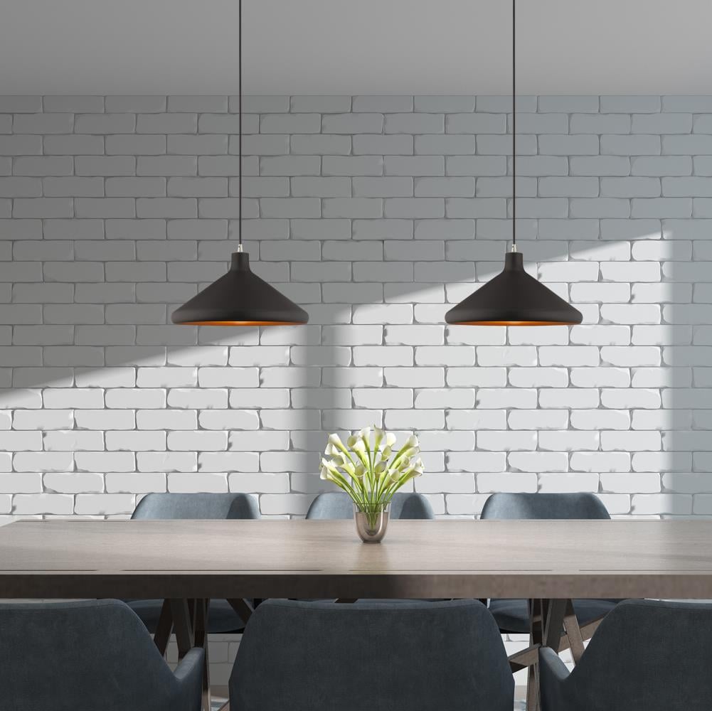 Black and Gold Aluminum Mini Pendant Light
