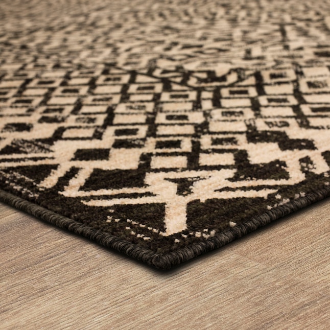 Mohawk Home 5 X 8 (ft) Grey Indoor Geometric Area Rug in the Rugs ...