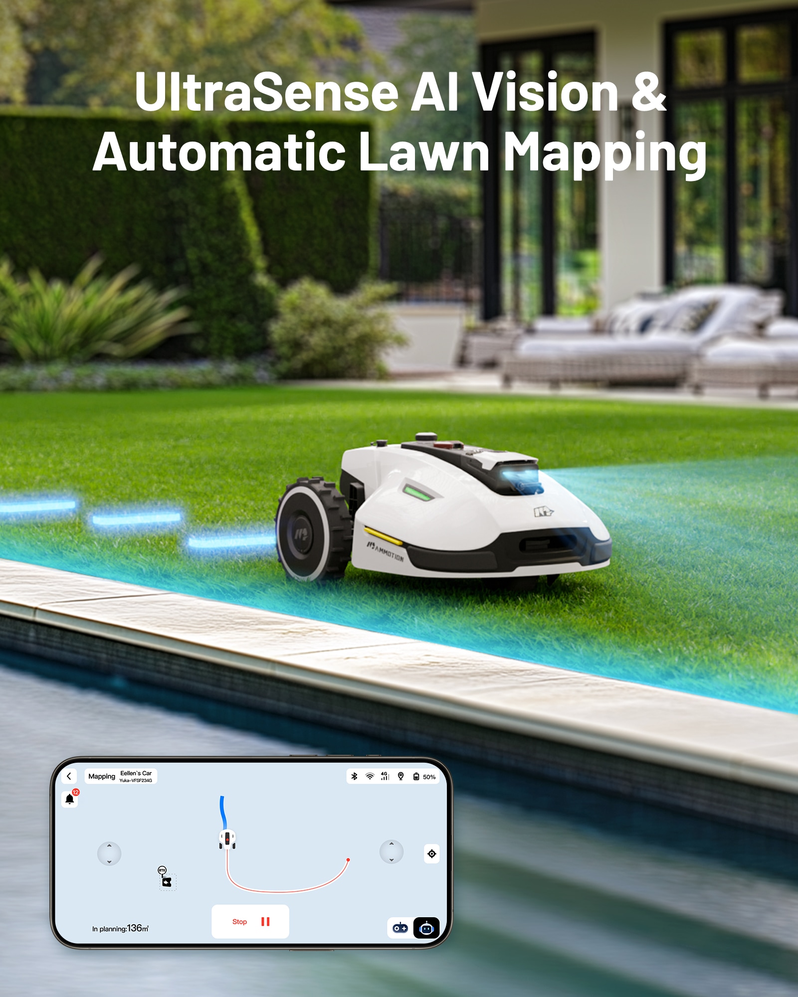 MAMMOTION YUKA 3000 Robotic-Mowers - View #3