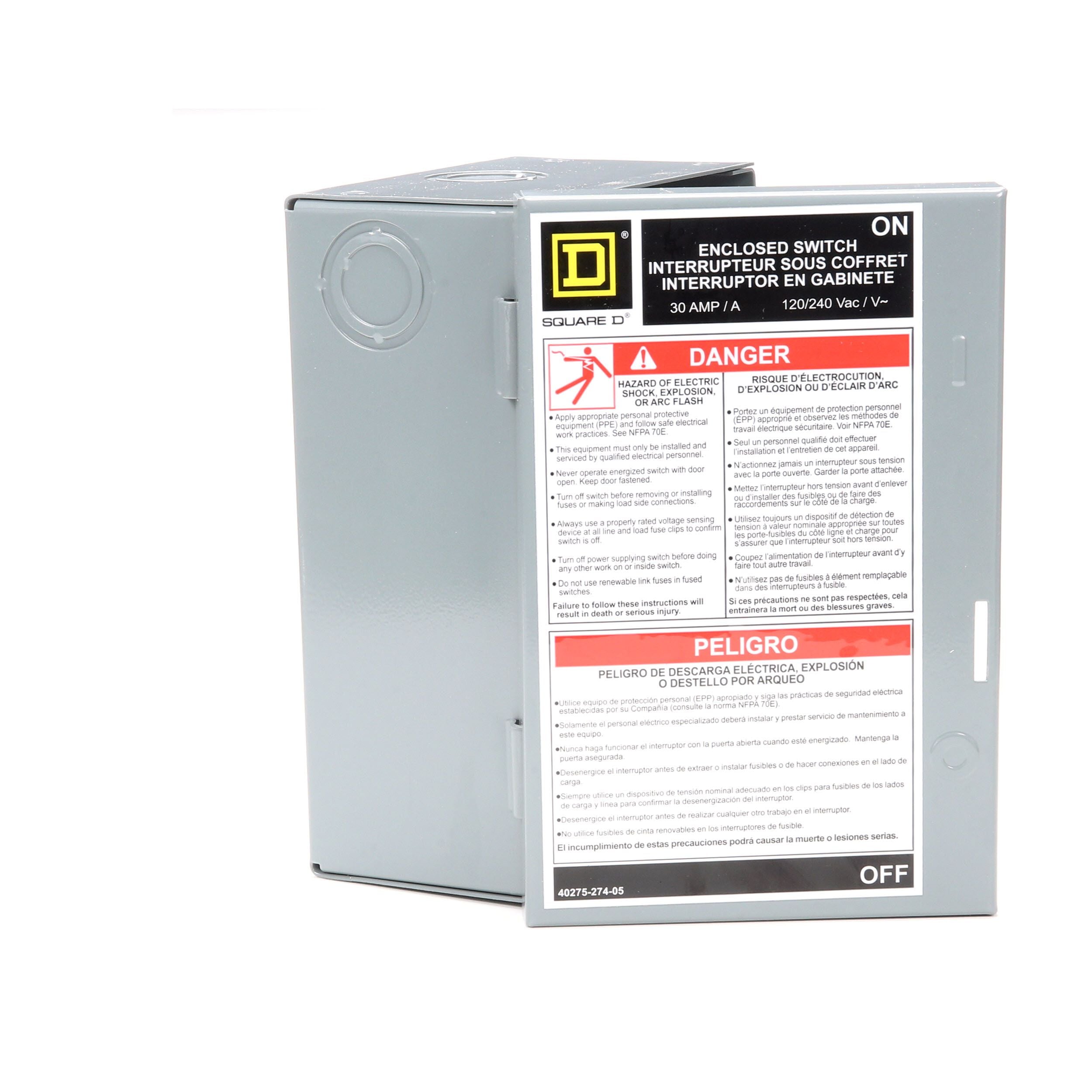 Square D by Schneider Electric L211N 30 Amp 120/240-Volt Two-Pole Indoor Ligh... 