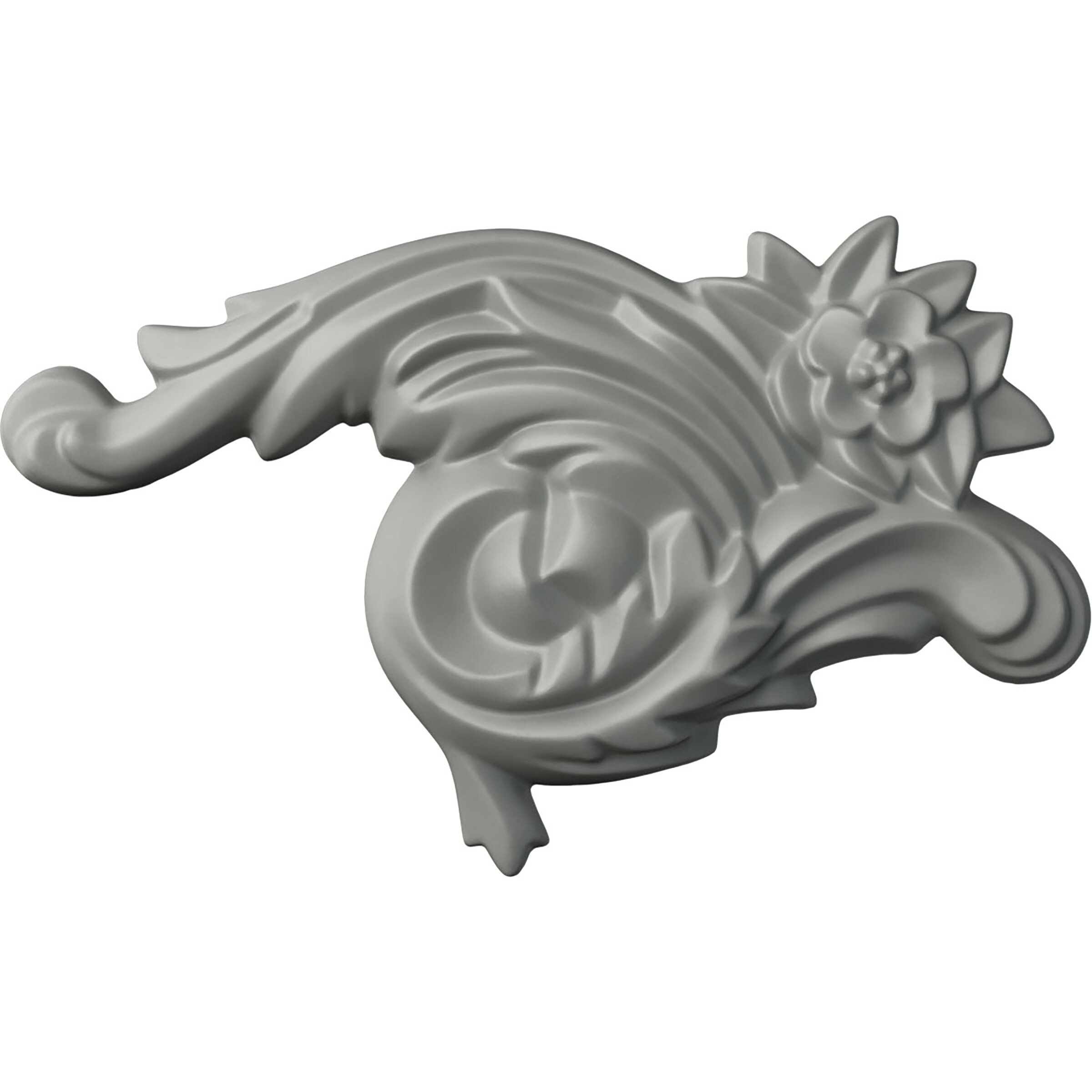 Ekena Millwork ONL04X07X01ZE-L Zephyr, Left 4.25-in W x 7-in H Primed Applique