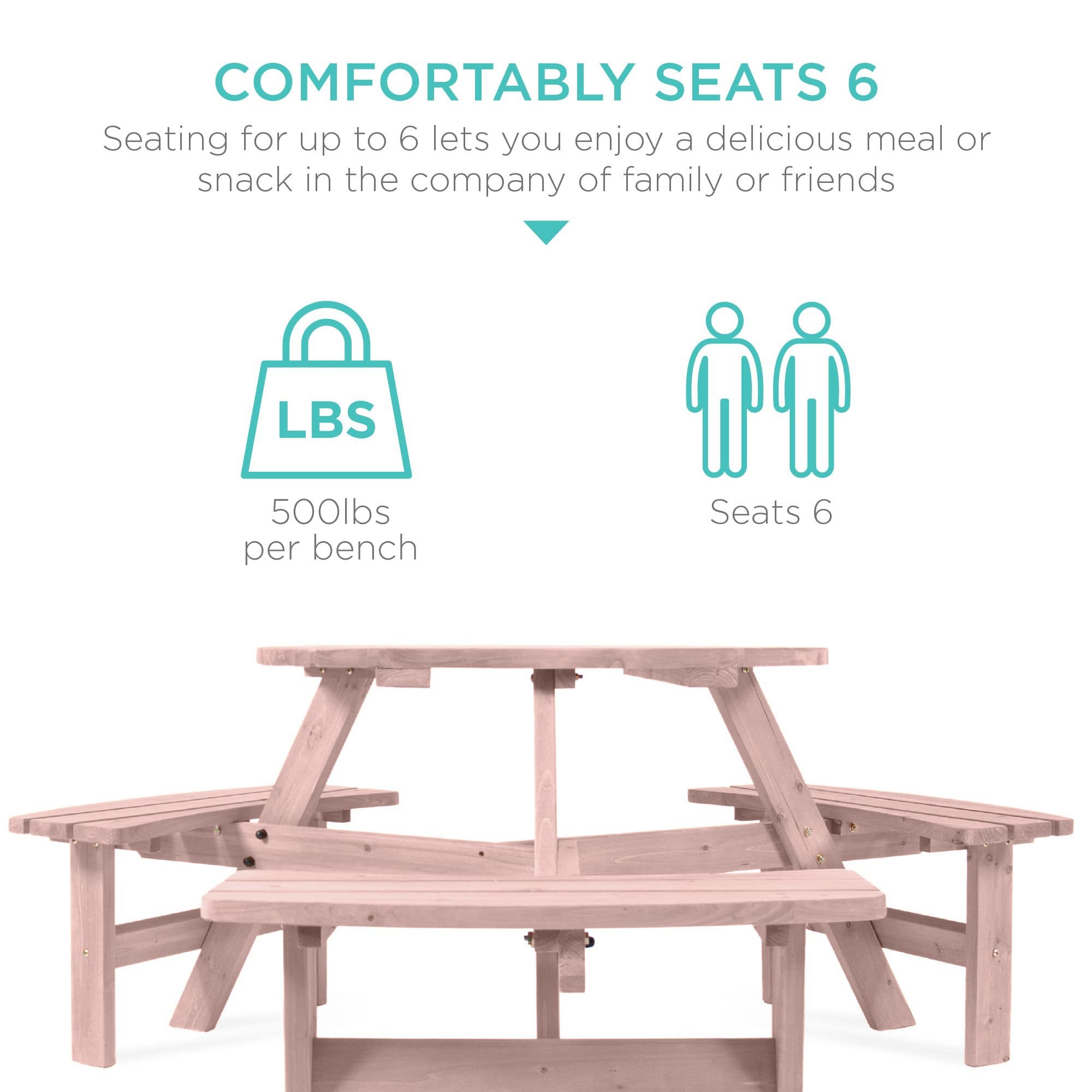 Best Choice Products SKY10983 Picnic-Tables - View #3