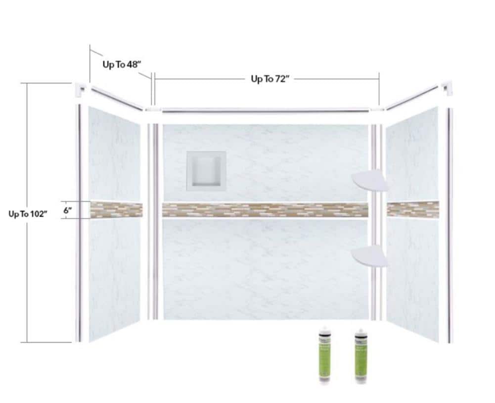 Bella CORE WCPWKDSKT Shower-Wall-Surrounds - View #3