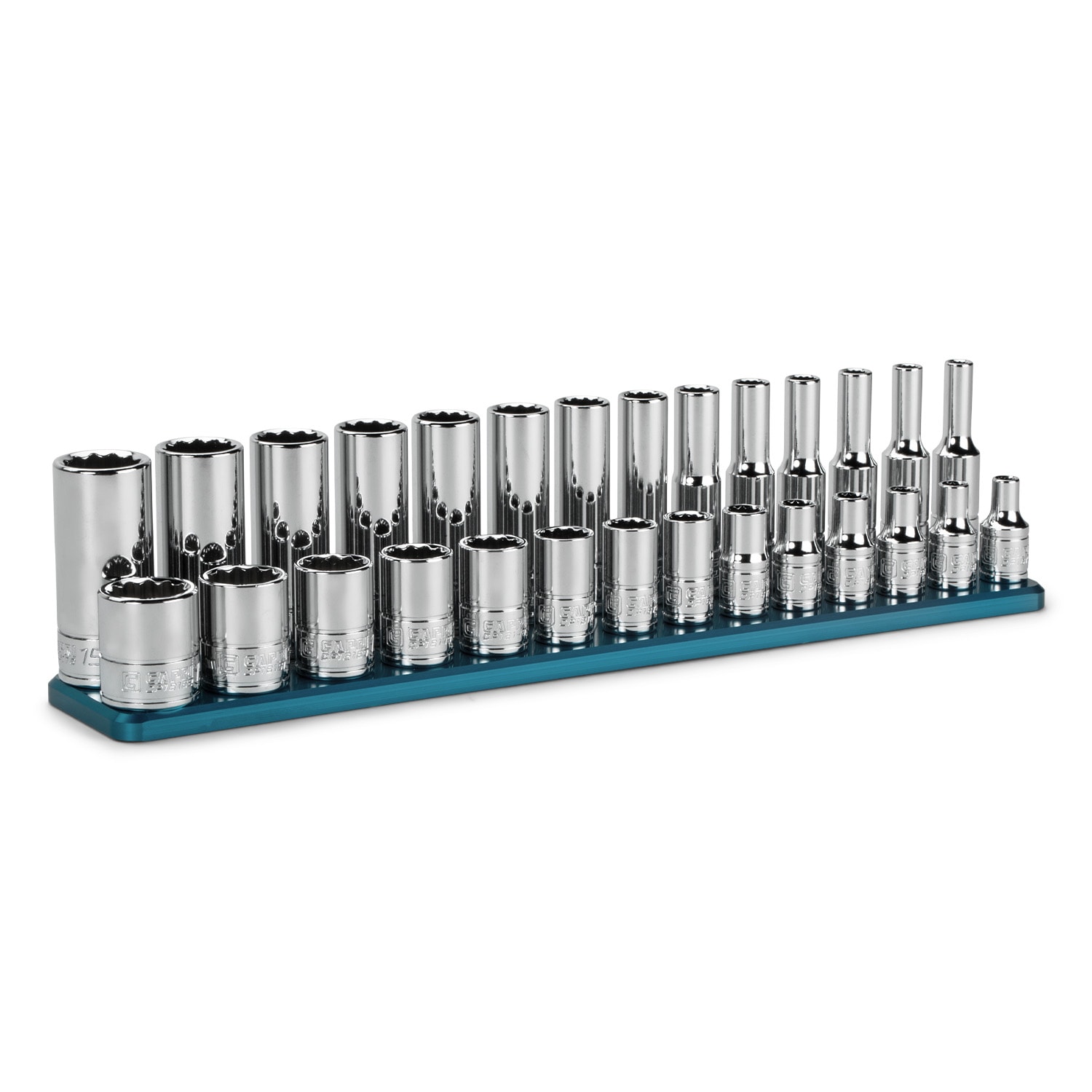 Capri Tools CP16100-28MSDR 1/4-in Drive Metric Shallow/Deep Socket Set 28 -Pieces