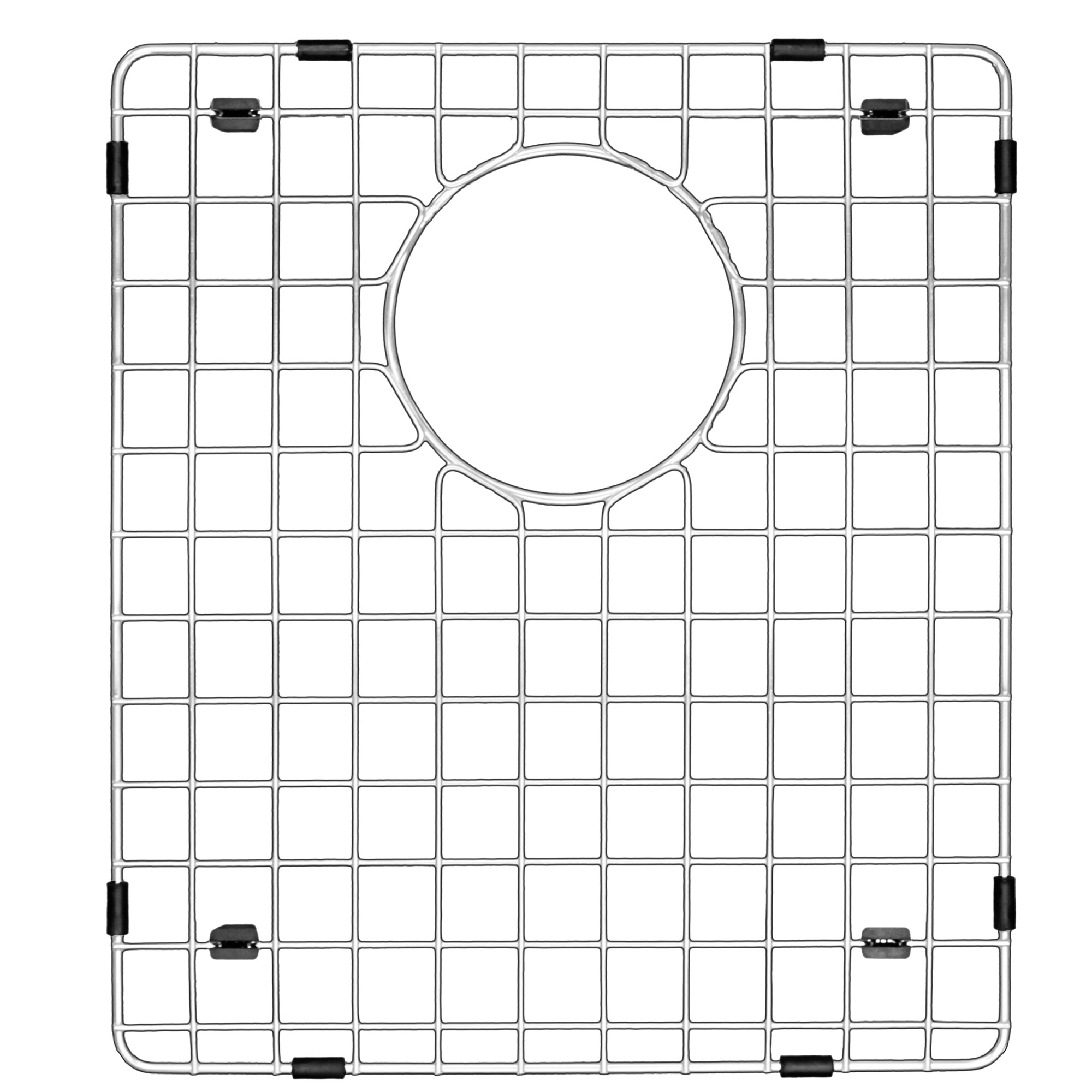 Karran GR3016 Bottom Grids 14.25in x 11.75in Back Center Drain