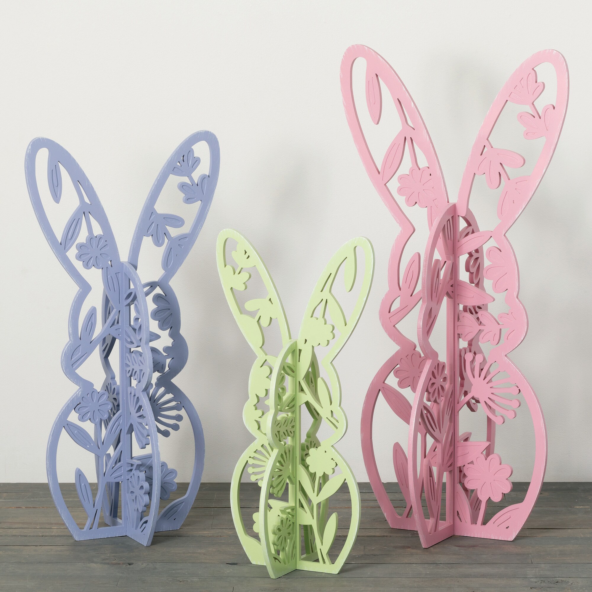 Sullivans N3218 3 -Pack Multiple colors/finishes Wood Modern Figurine