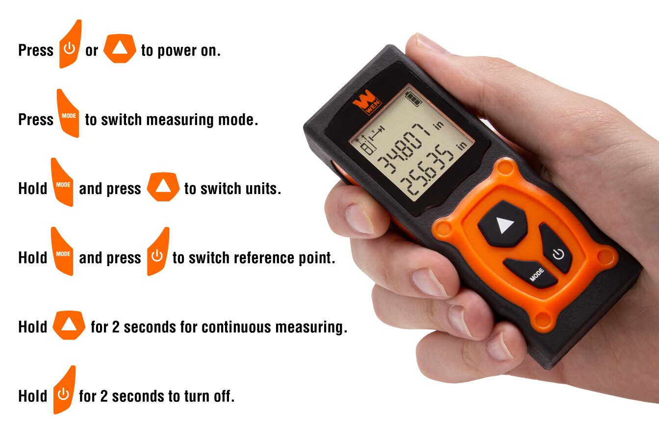 WEN 10130 Laser-Distance-Measurers - View #4
