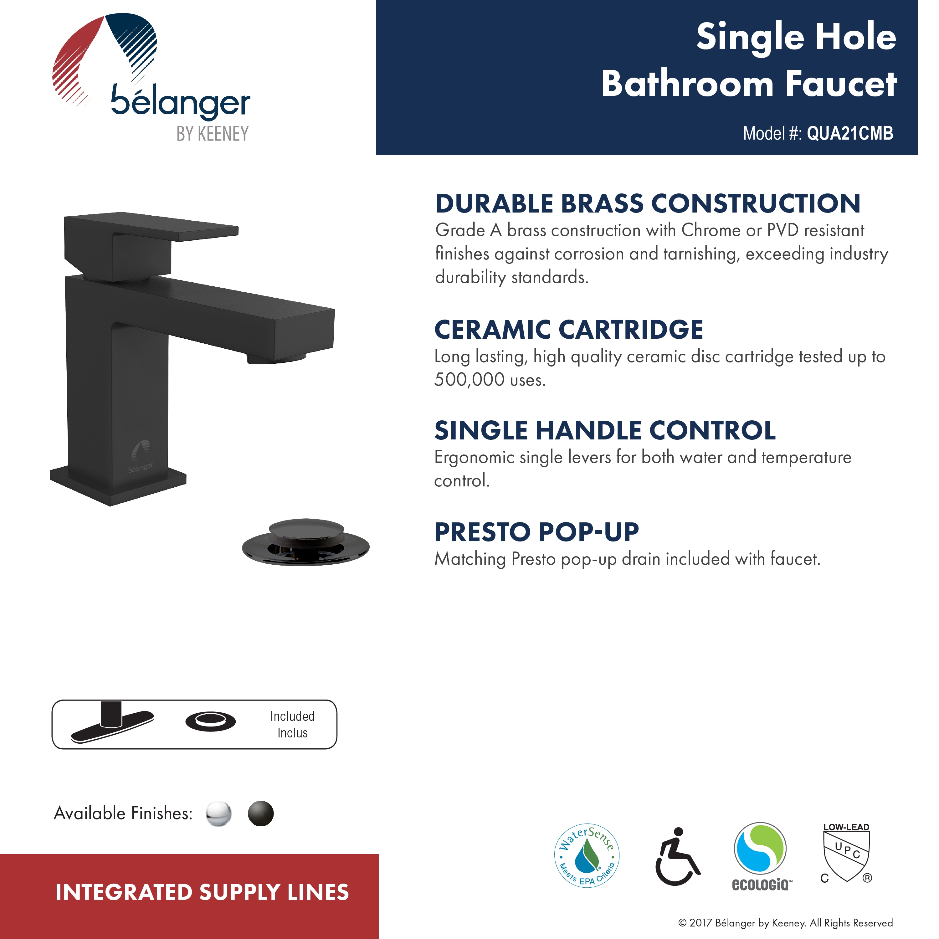 Belanger QUA21CMB Lavatory-Faucets - View #6