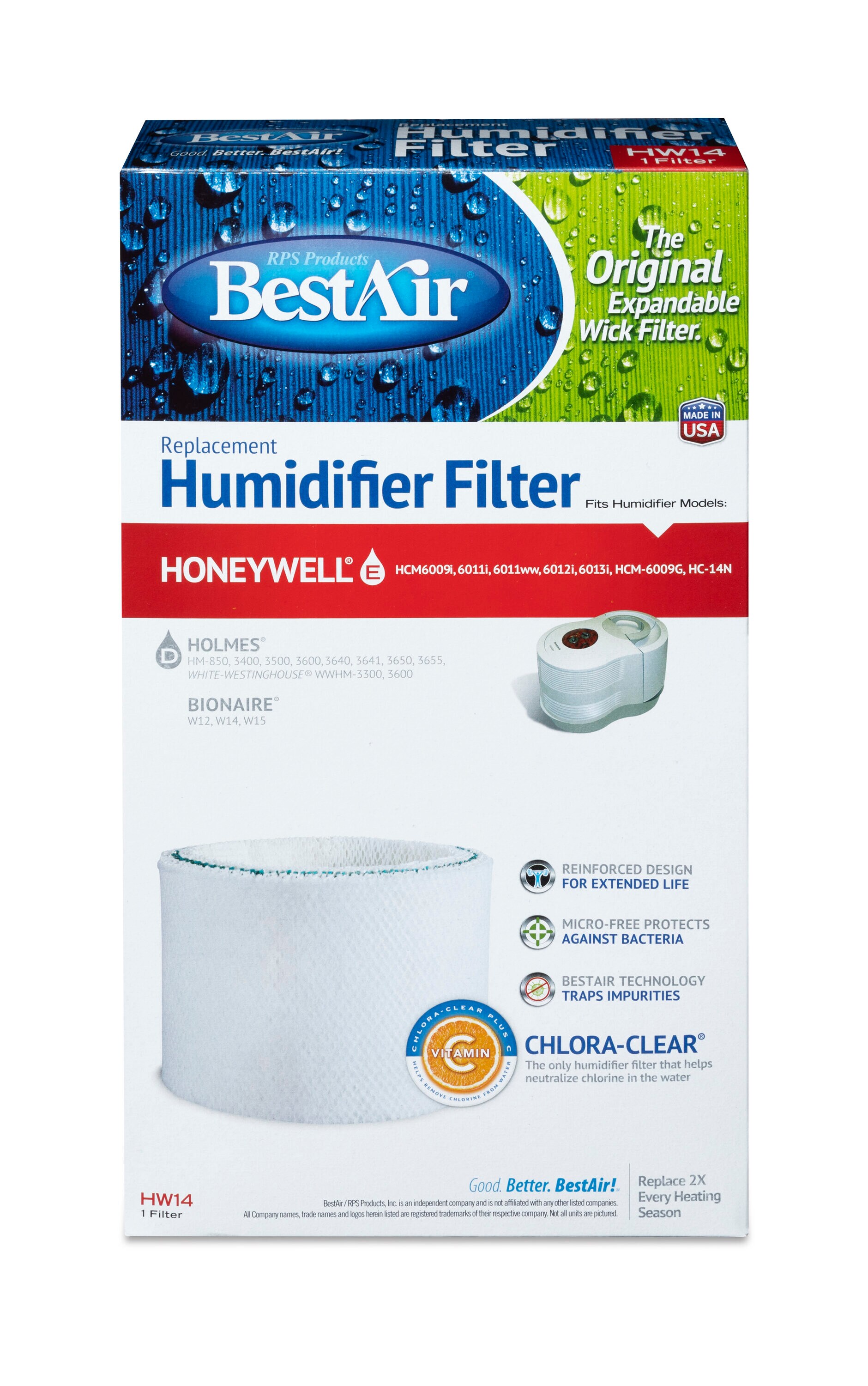 BestAir Replacement Humidifier Filter in the Humidifier Filters