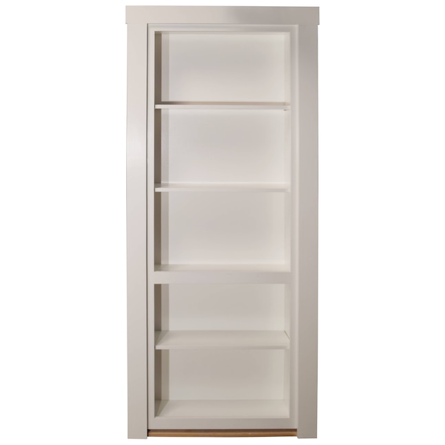 Swing Bookcase Door Maple, 84 Inch Tall Bookcase White Gloss Black