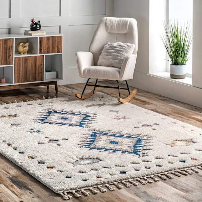 Indoor Geometric Area Rug In The Rugs, Light Blue Area Rugs 8×10
