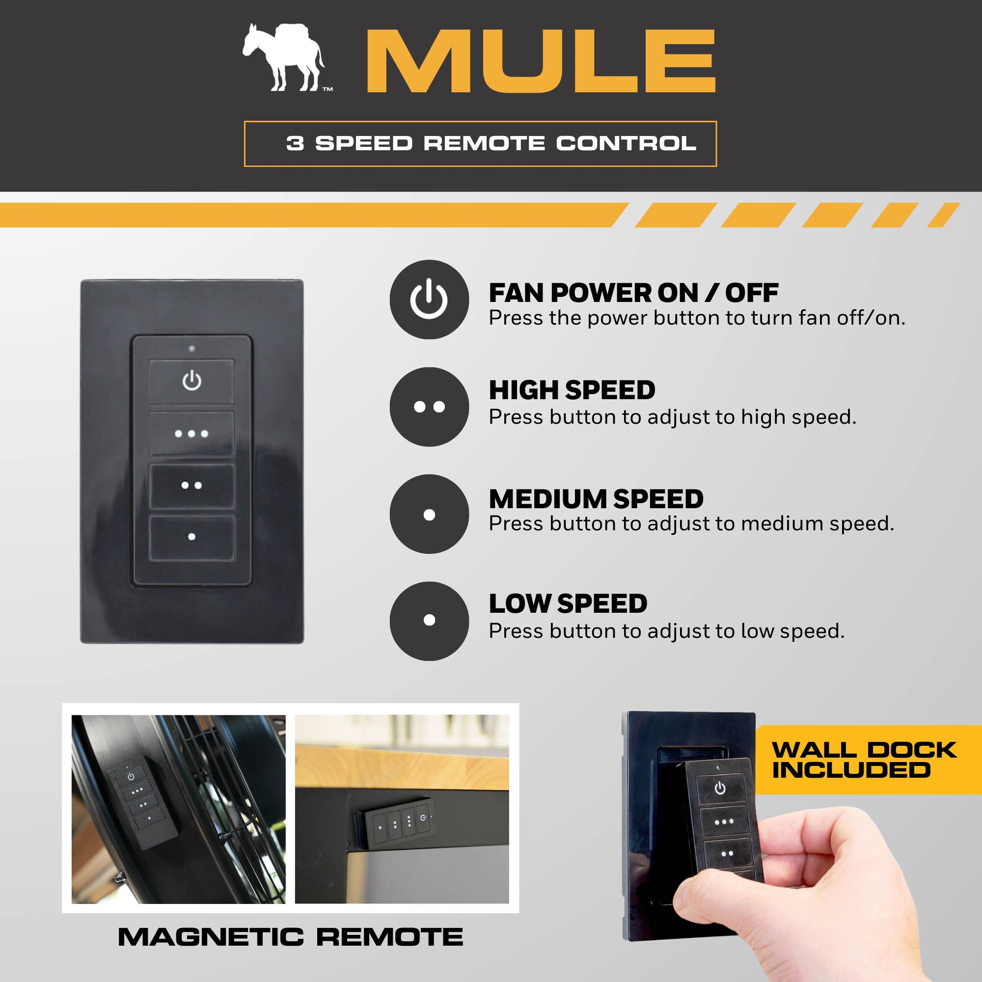 MULE 52019-26 Wall-Mounted-Fans - View #4