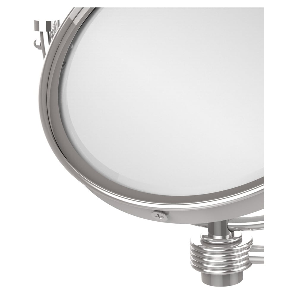 Allied Brass 8-in x 10-in Polished Gold Double-sided 5X Magnifying Wall-mounted  Vanity Mirror in the Makeup Mirrors department at
