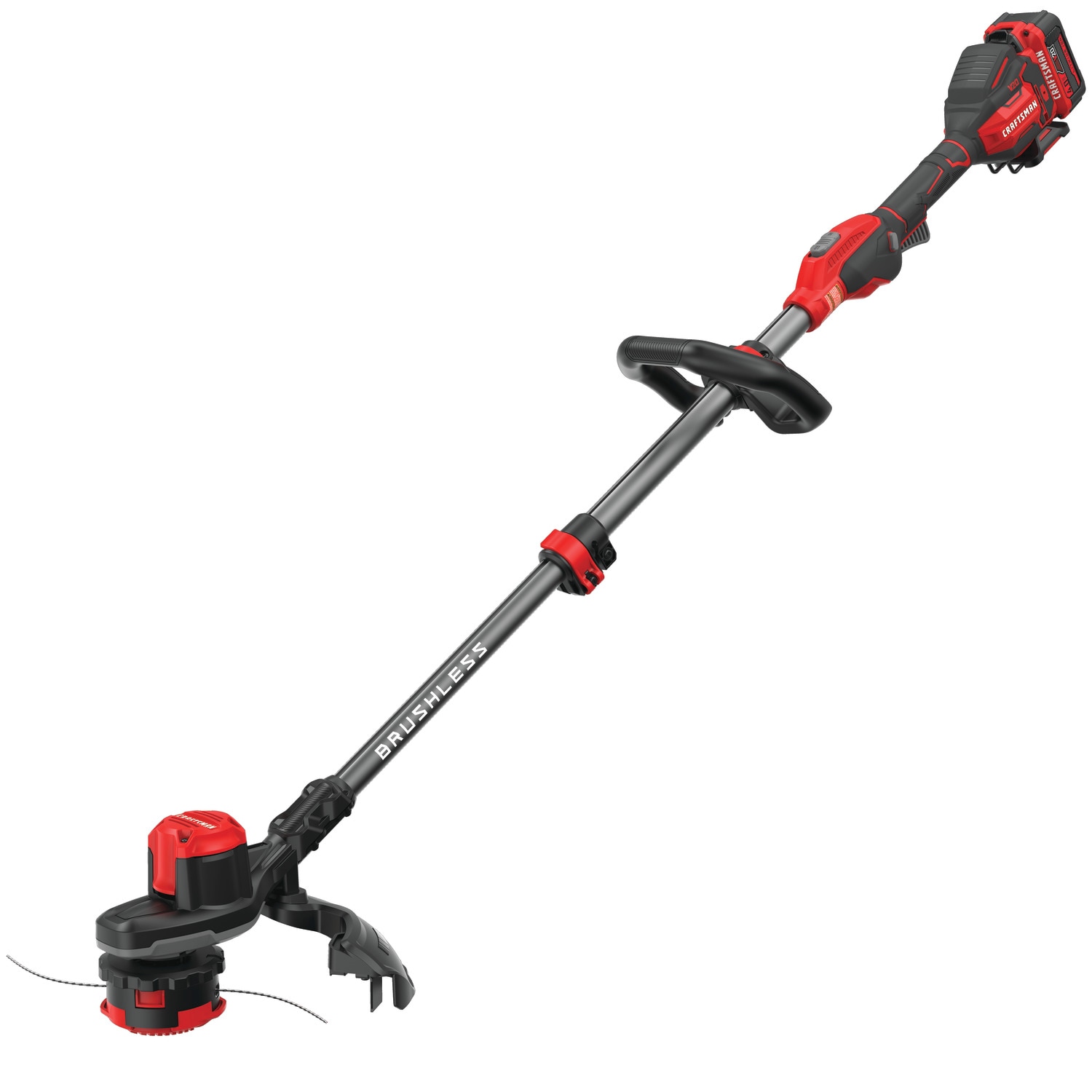 Image of Craftsman 20-Volt Max Cordless String Trimmer with Curved Shaft