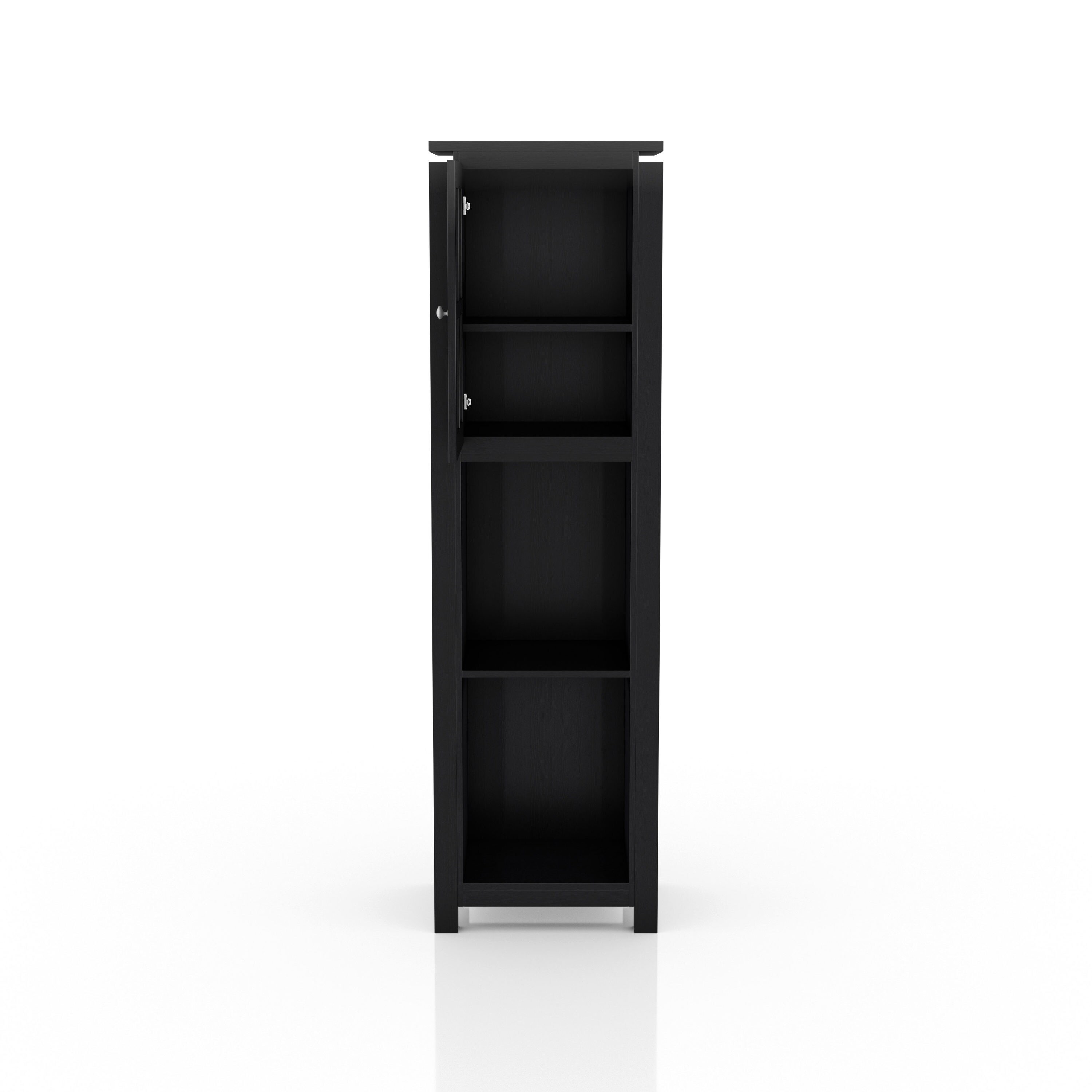 60 Hawthorn Tall Bookcase Black - Corliving