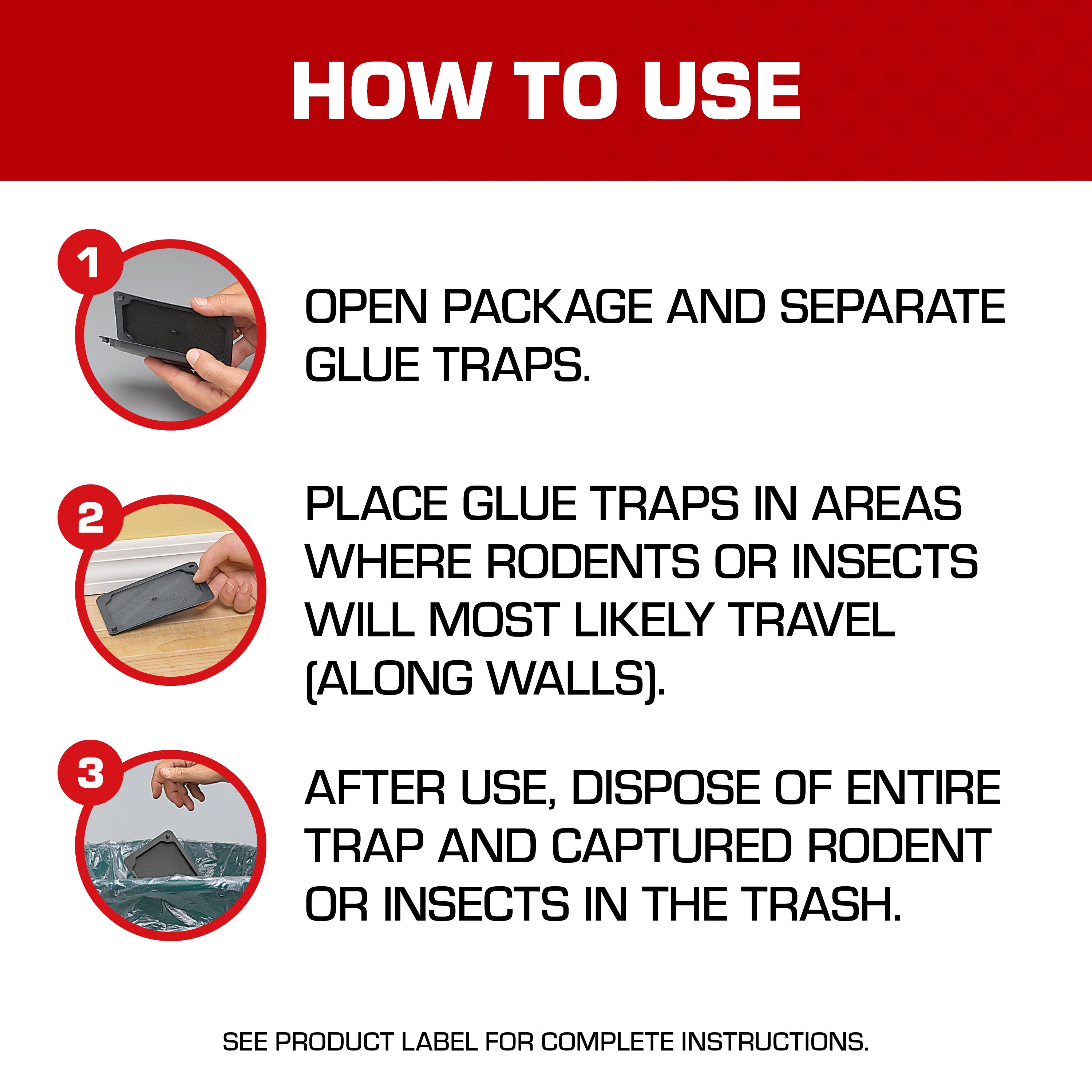 Tomcat Mouse Trap with Immediate Grip Glue, Ready-To-Use, 4 Traps