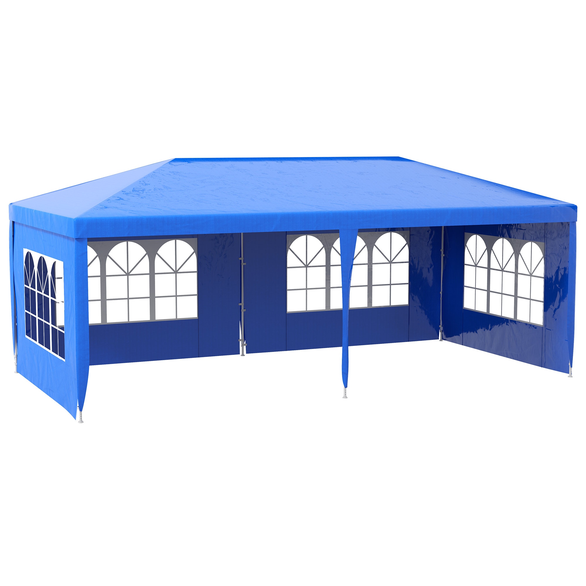 Siavonce HM-ZX-GLC022 19.1-ft x 9.6-ft Rectangle Blue Party canopy