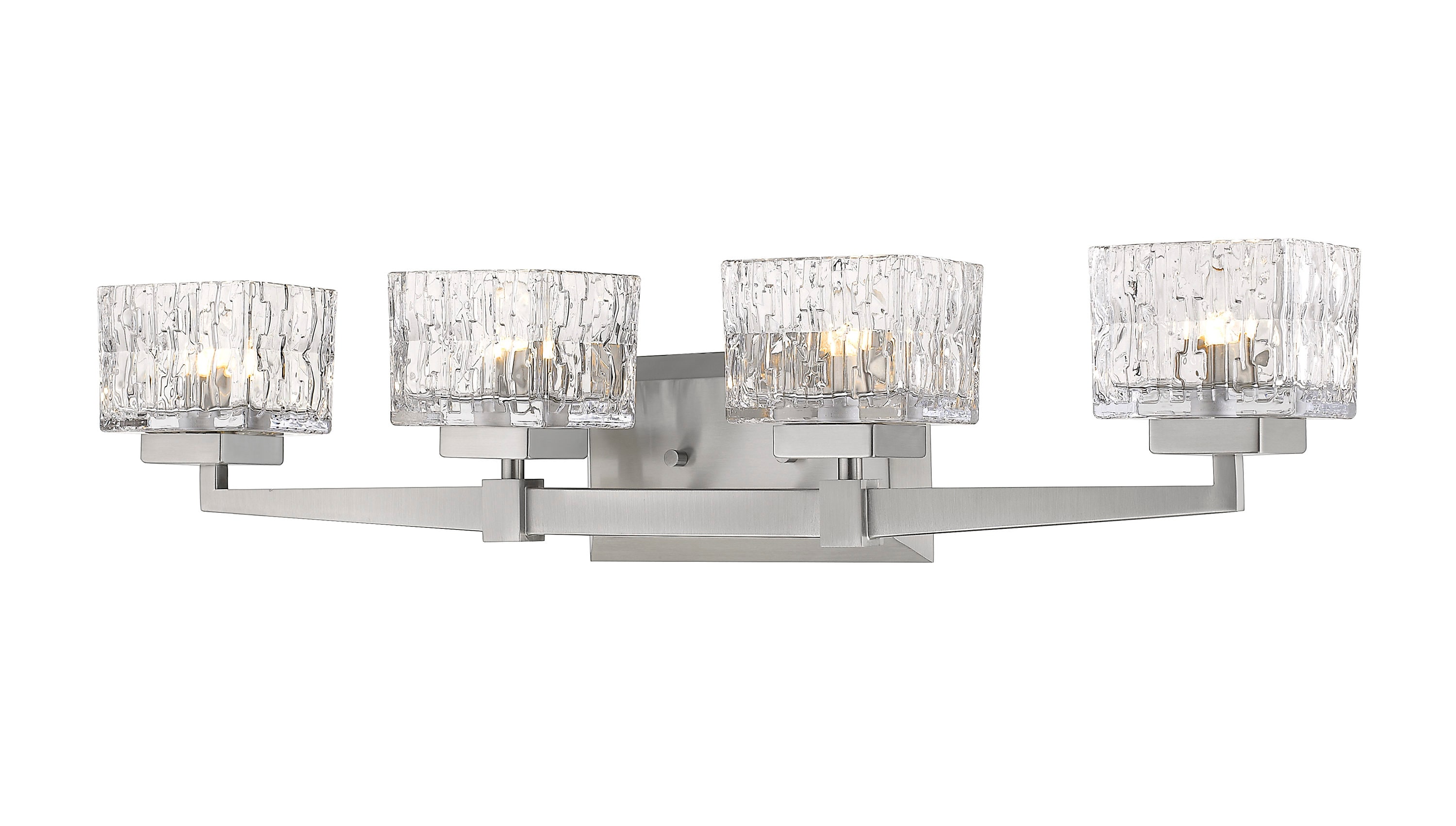 Z-Lite 1927-4V-BN Rubicon 29.5-in 4 -Light Brushed Nickel Modern/contemporary Vanity light