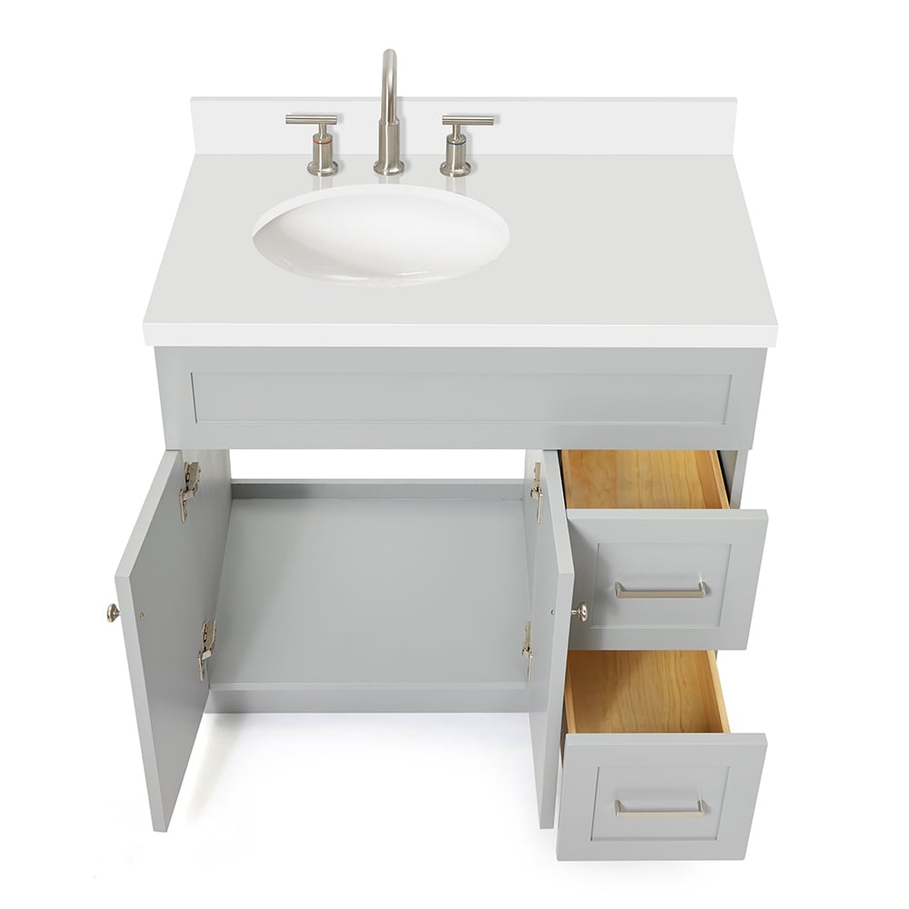 ARIEL F037SLWQOVOGRY Bath-Vanity-Combo - View #6