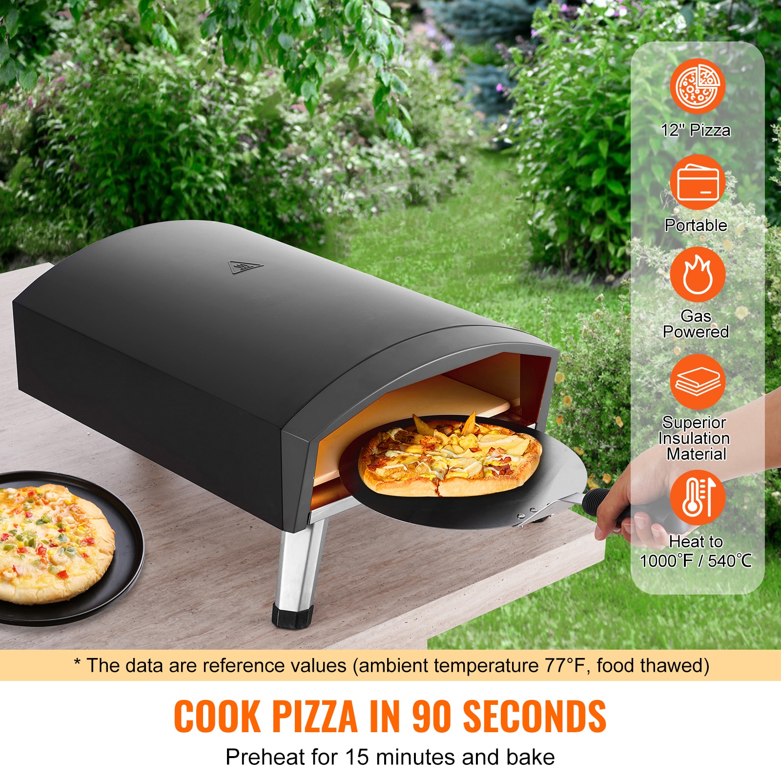 VEVOR BXPSLWPTWXZGNI9RBV0 Outdoor-Pizza-Ovens - View #3
