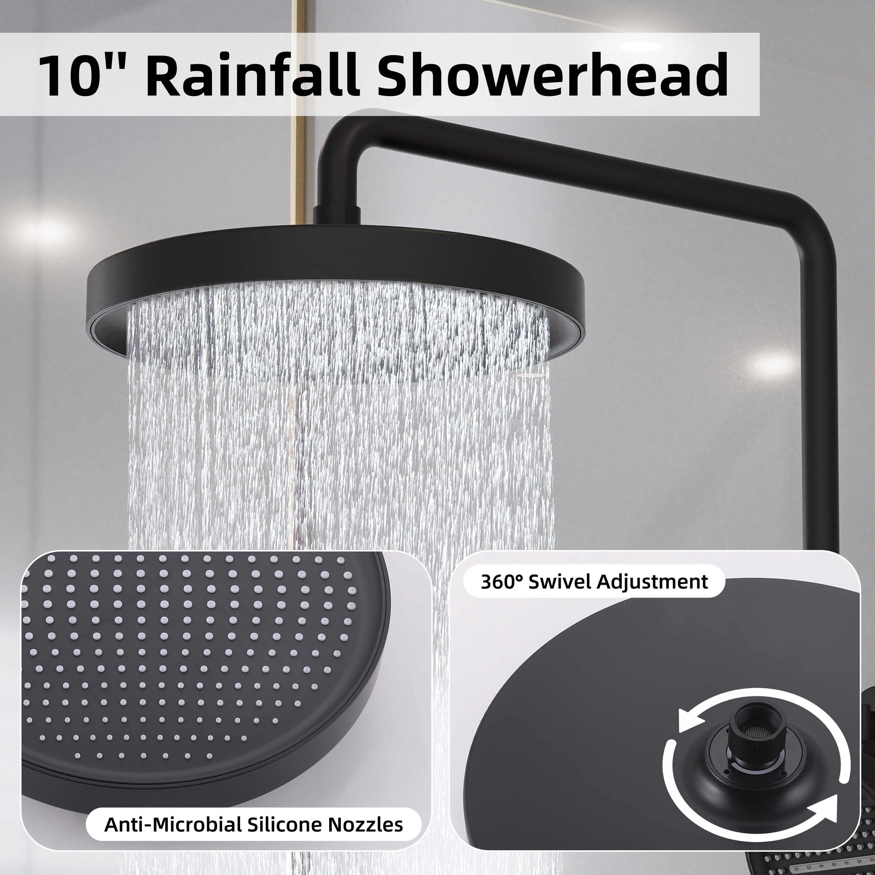 MODLAND MDL1SS32MB6 Showerhead-Bar-Panels - View #7