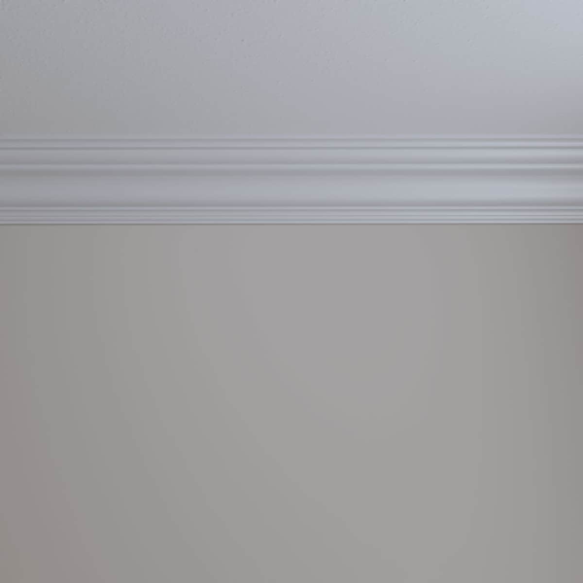 Tristan Traditional White Polyurethane Crown Moulding 94.5"