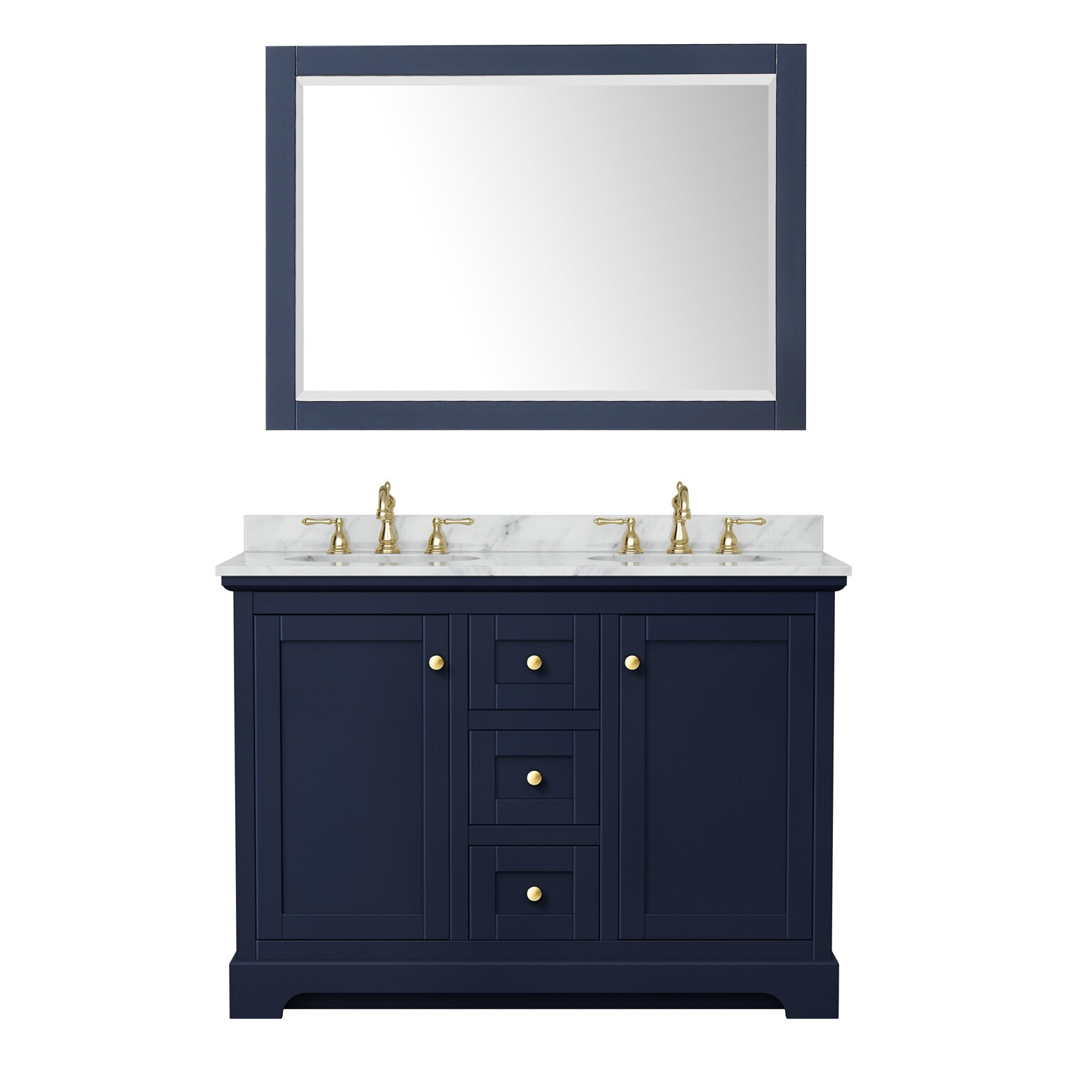 Wyndham Collection WCV232348DBLCMUNOM46 Bath-Vanity-Combo - View #3