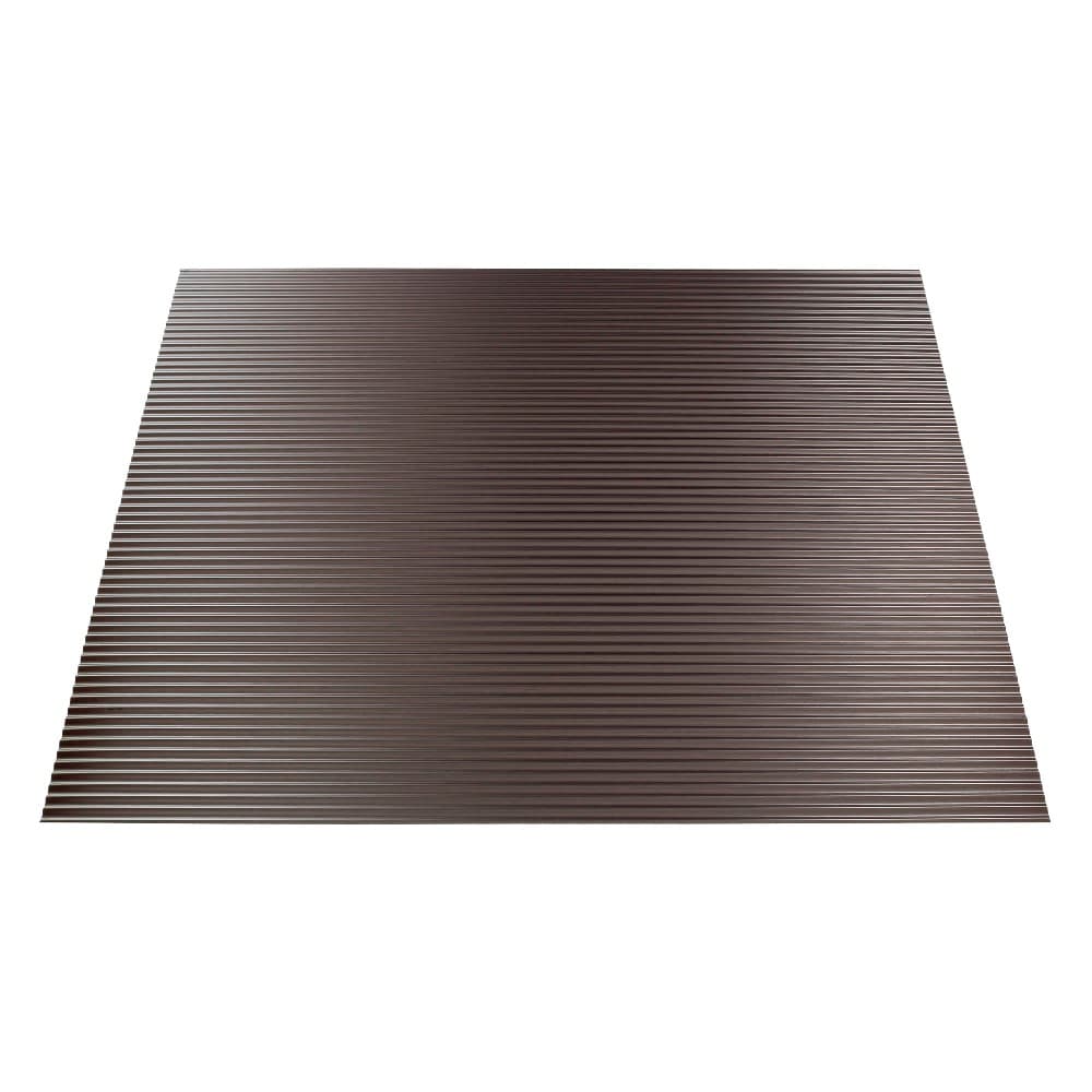 Fasade L65-29 24-in x 24-in Rib Brushed Nickel PVC Drop Ceiling Tile (1-Pack, 4-sq ft / Case)