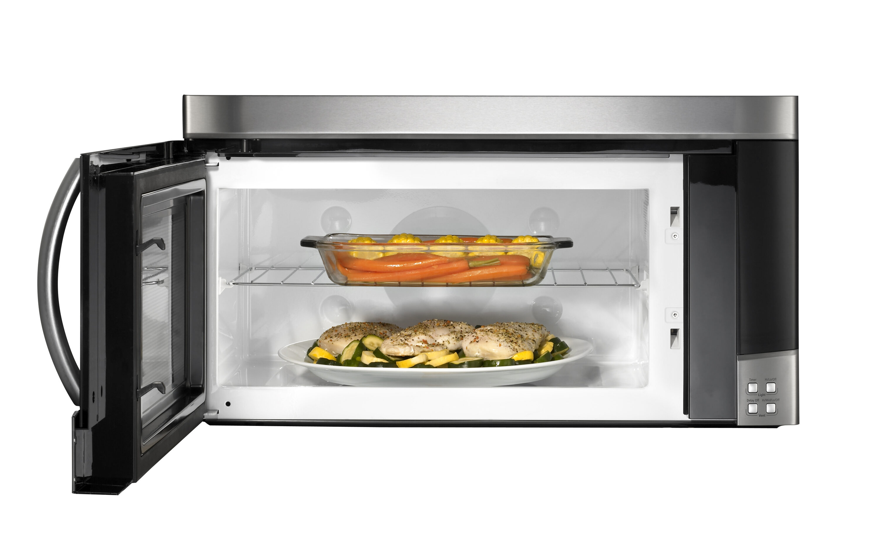 Samsung 2-cu ft 1100-Watt Over-the-Range Microwave with Sensor Cooking  (Stainless Steel) at