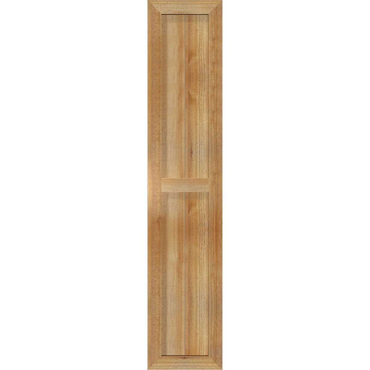 Ekena Millwork RBF06S11X053RWR 10.75-in W x 53-in H Unfinished Paintable/Stainable Board and batten Framed Wood Exterior Shutters ( 2 -Pack )