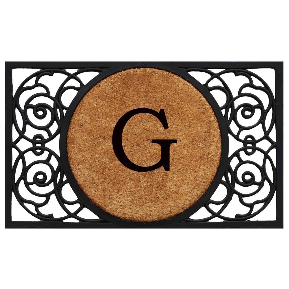 Monogrammed Outdoor Welcome Door Mat — nuLOOM