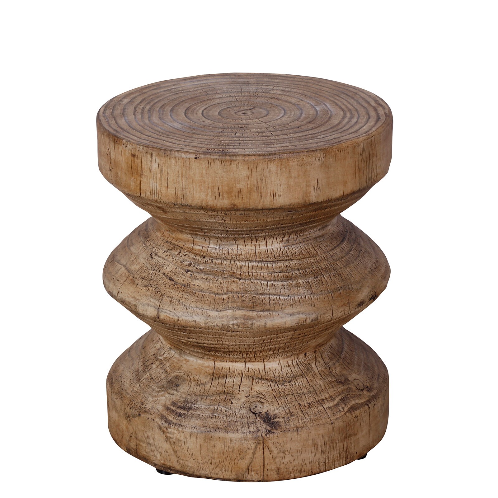 Modern Muse PD-C180217-B Side Tables Round Outdoor End Table 14.6-in W x 14.6-in L